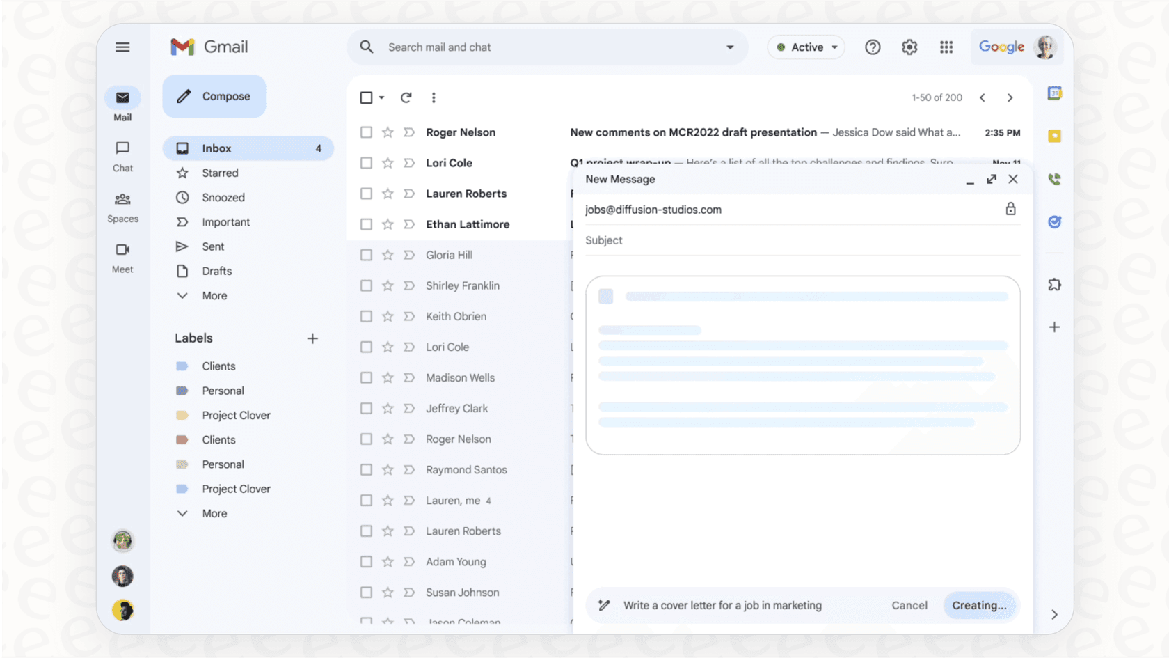 Screenshot of Gemini