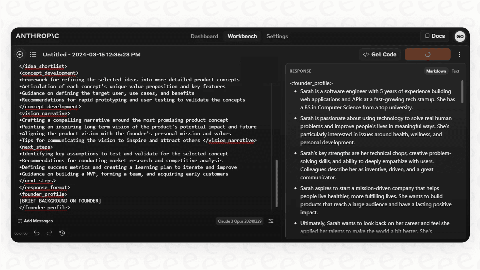 An example of using XML tags and few-shot examples, a core technique in Claude Code prompt engineering, to teach an AI how to handle refund requests.