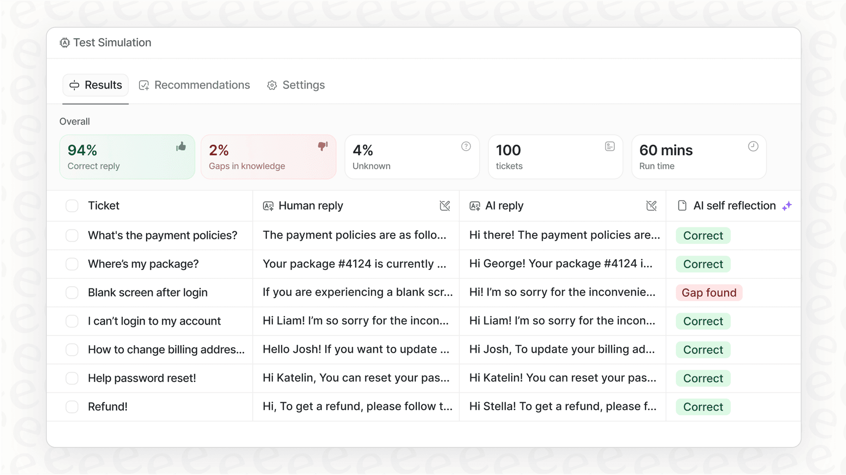 A screenshot of eesel AI