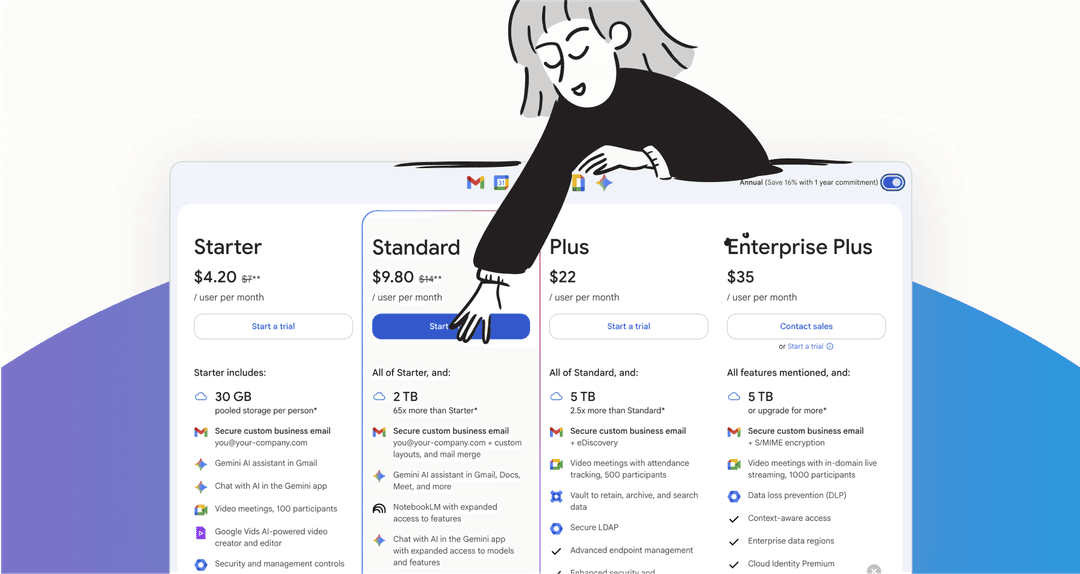 A complete guide to Gemini Workspace pricing in 2025