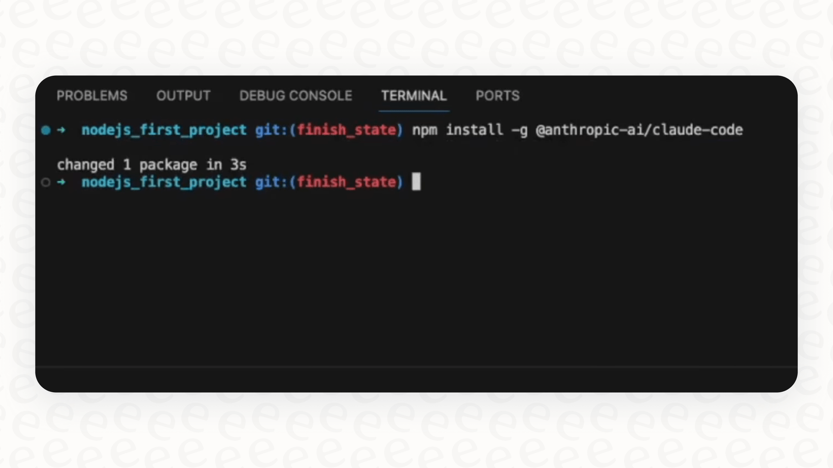 The automatic prompt to install the Claude Code extension in the VS Code IDE diff viewer Claude Code.