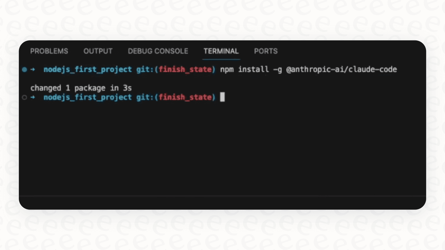 The automatic prompt to install the Claude Code extension in the VS Code IDE diff viewer Claude Code.