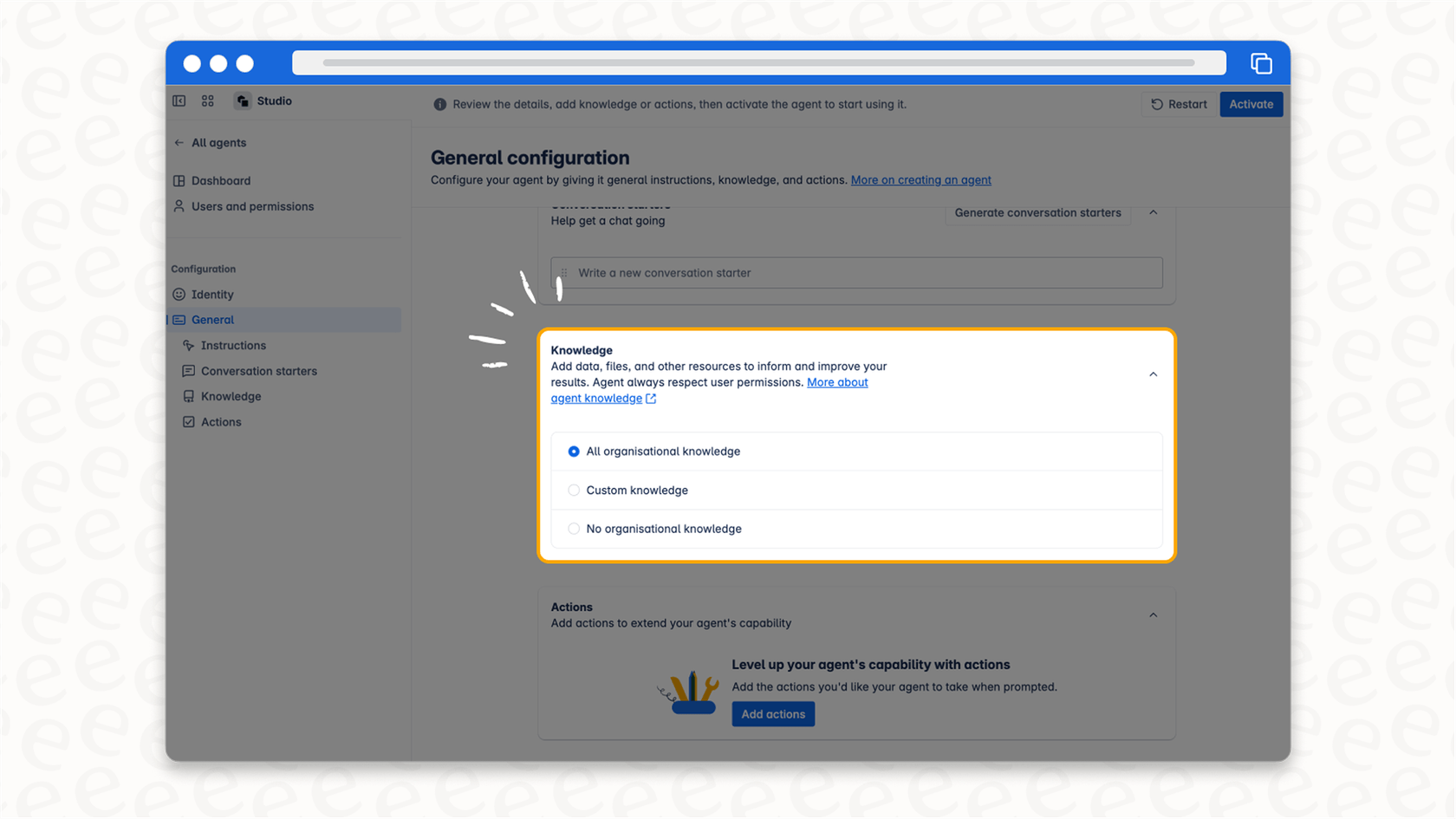 A Confluence knowledge bot like eesel AI can integrate with multiple knowledge sources to provide comprehensive answers.::