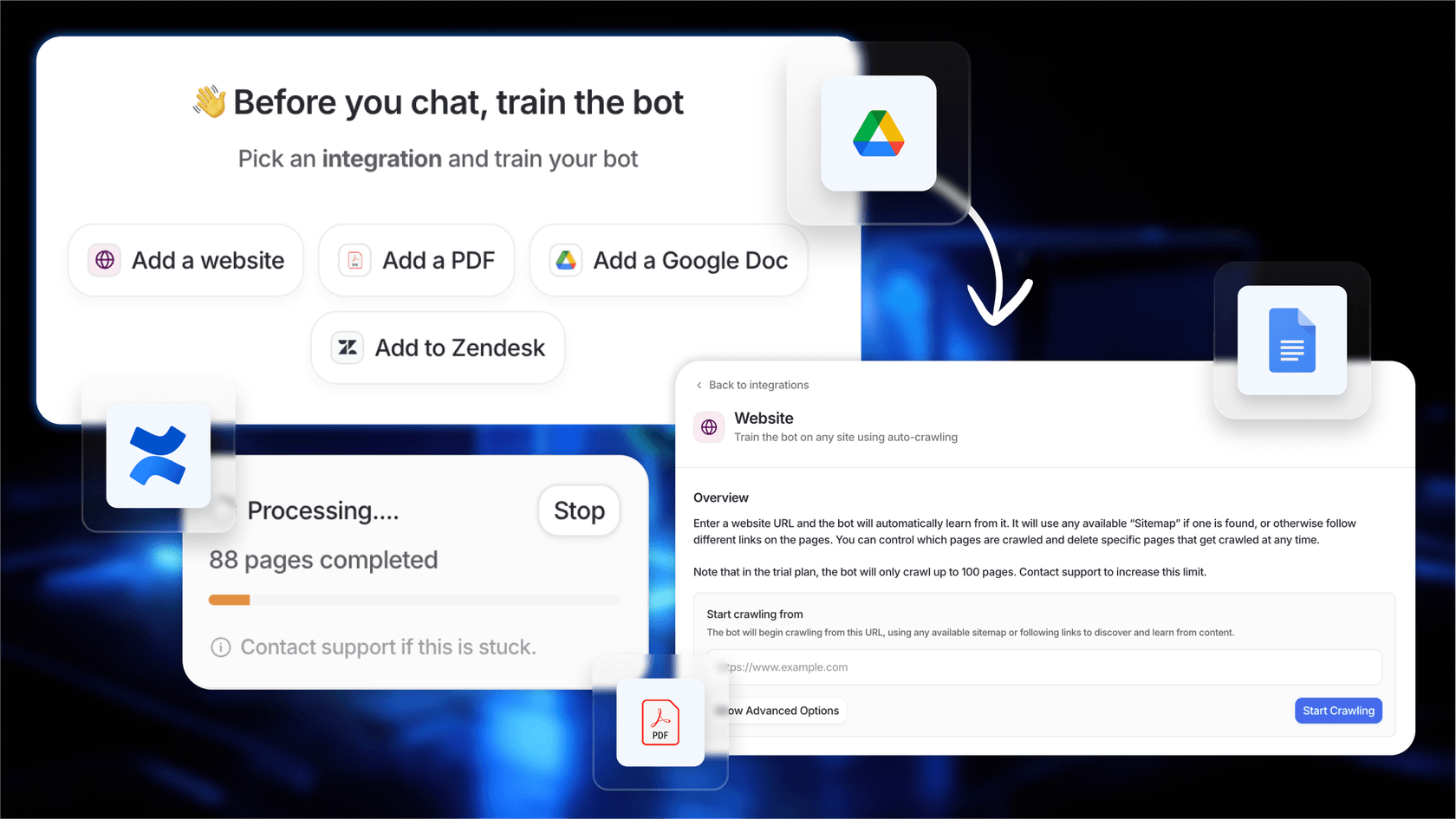 Screenshot on how BitGo uses eesel AI