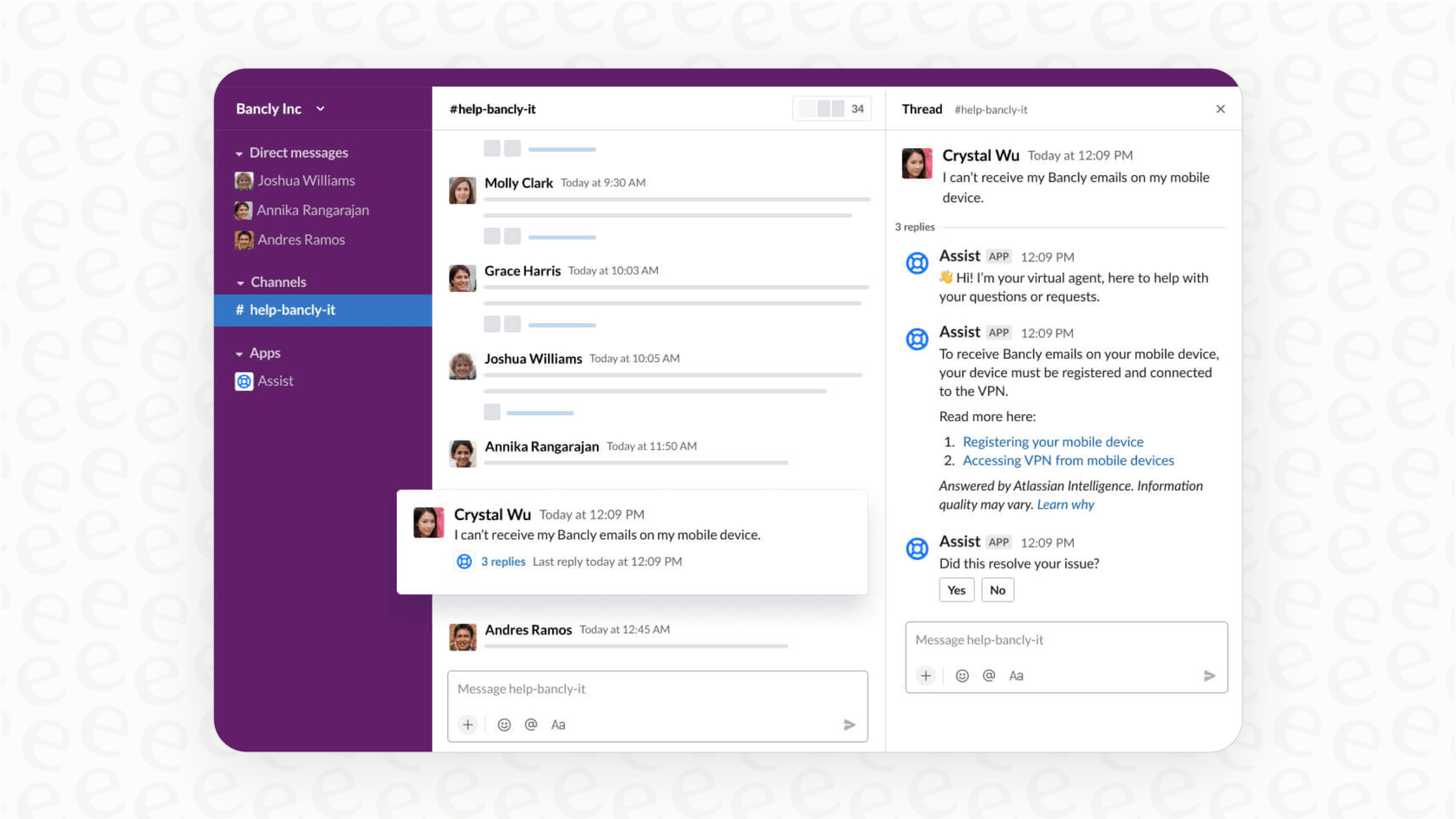 L'interface de Jira Service Management