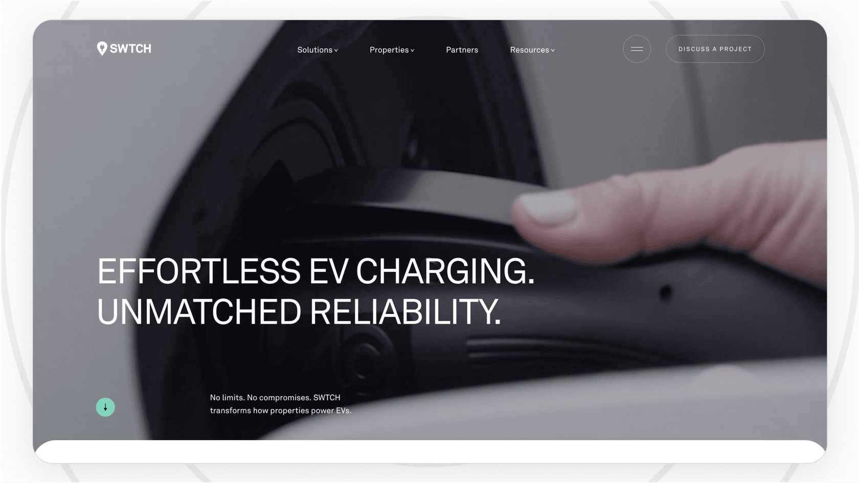 Screenshot of SWTCH Energy's website.