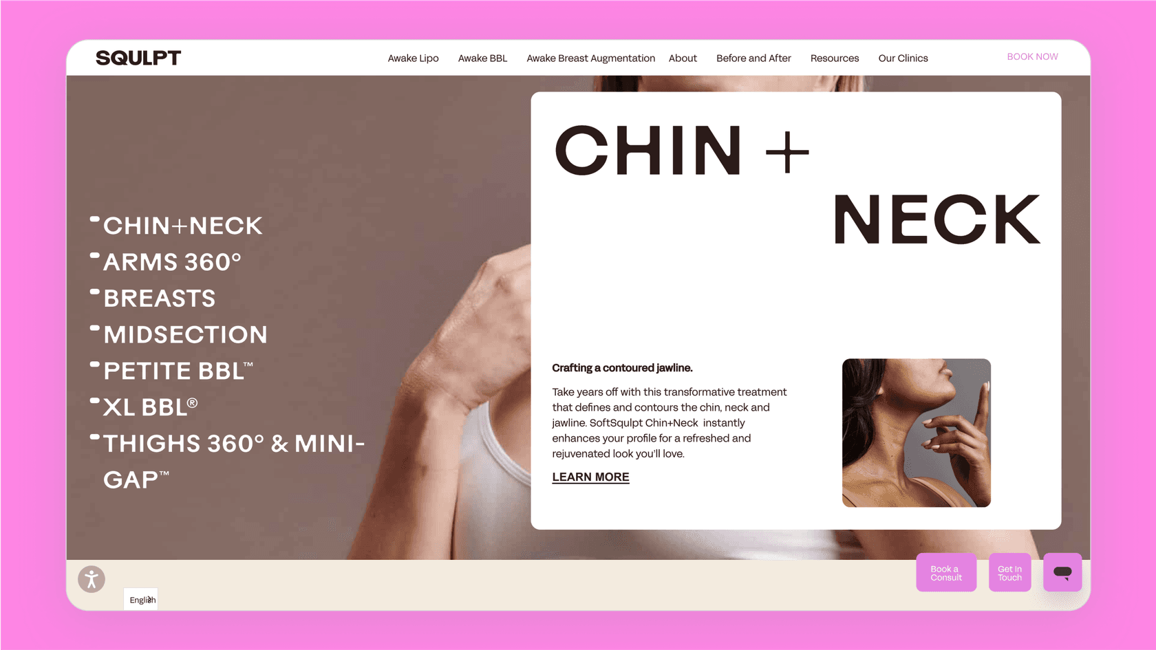 Screenshot of Squlpt Body's website.