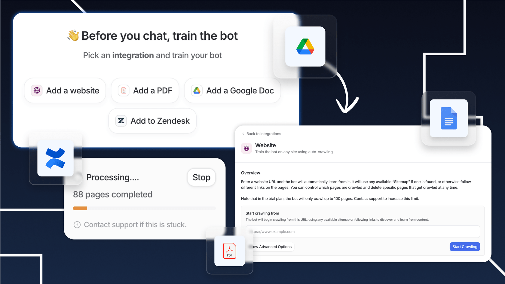 Screenshot von eesel AI