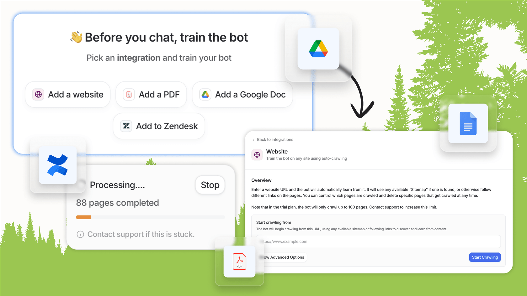 Screenshot von eesel AI