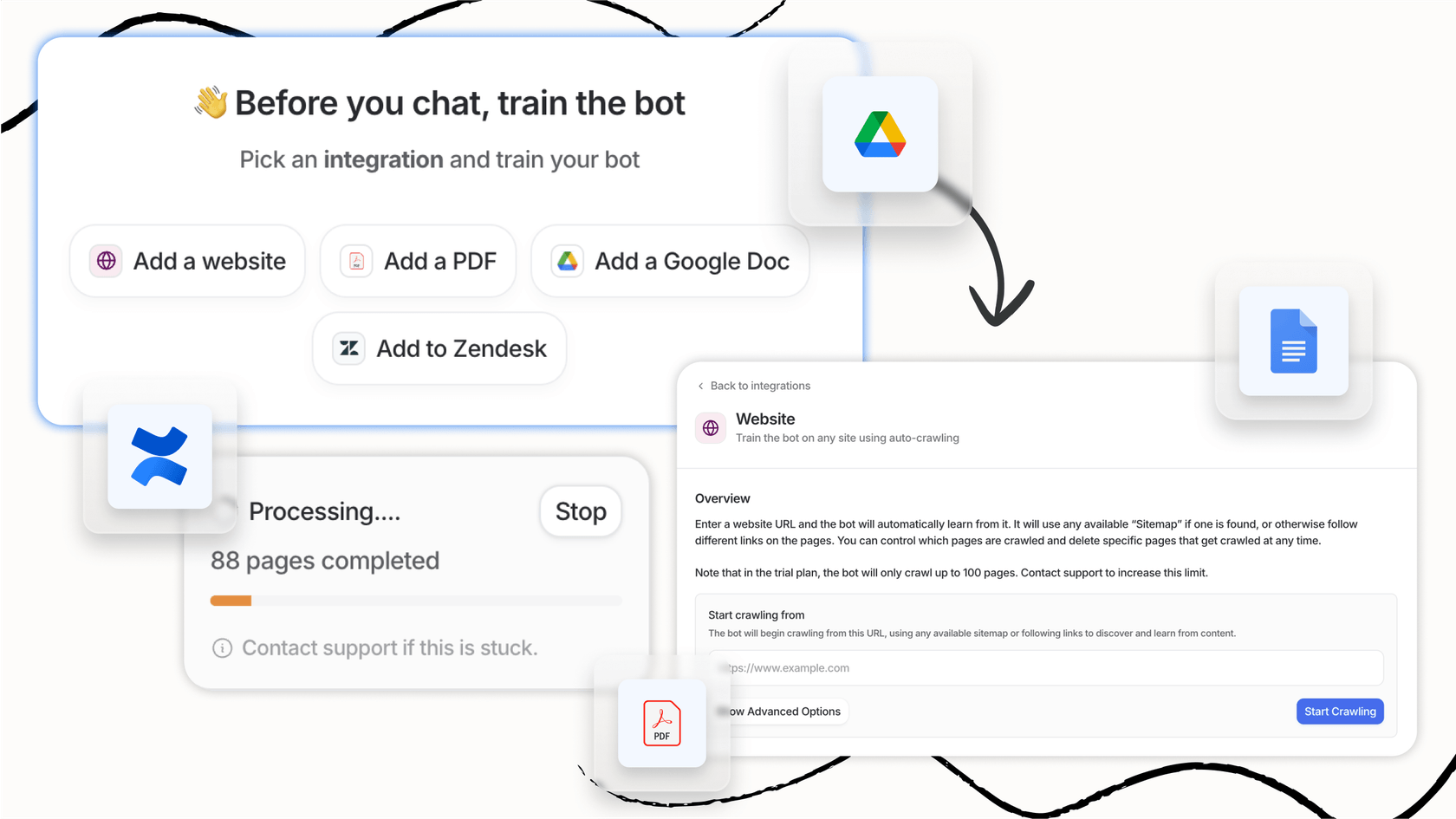 Screenshot of eesel AI