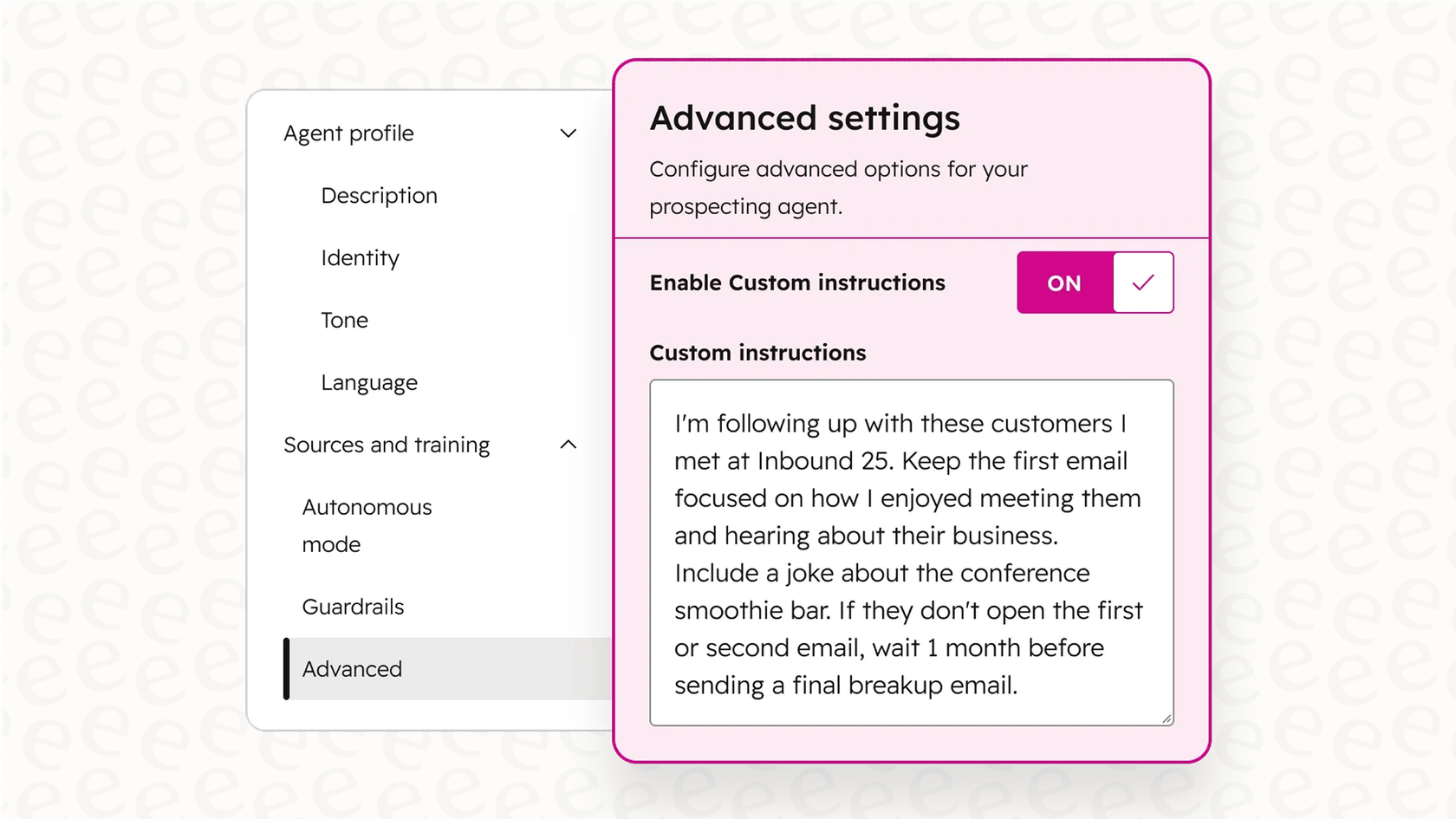 Le tableau de bord de Breeze Studio, illustrant le processus de personnalisation d'un agent d'IA provenant de la marketplace Breeze.