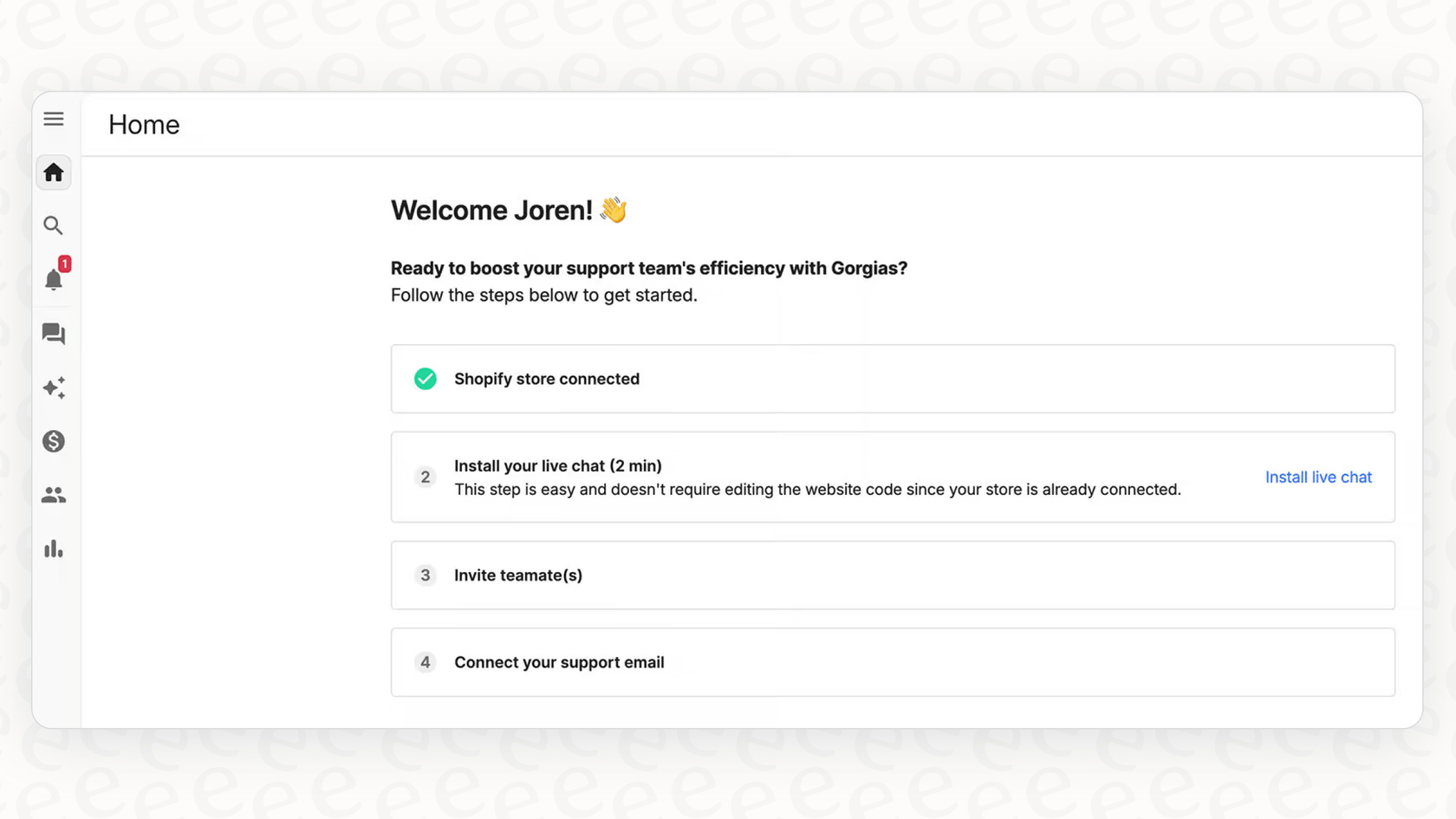 Setting up the rule-based system for a Gorgias chatbot to check delivery status and delay thresholds.