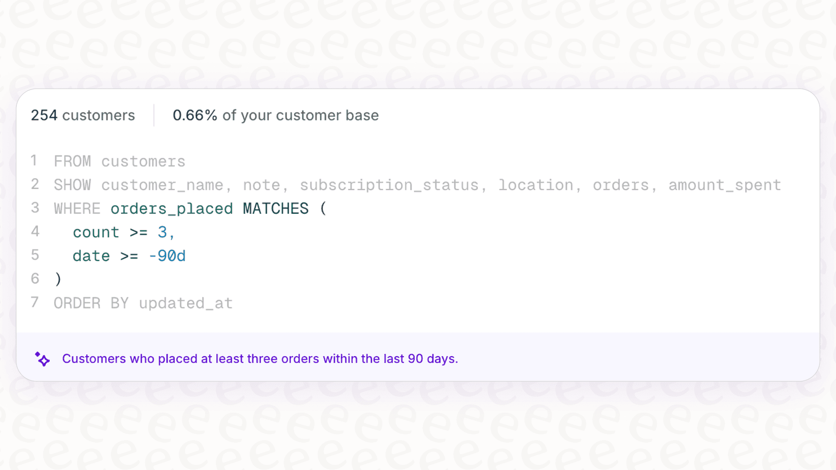 Screenshot of Magic makes customer segments clearer by providing automatic plain-language descriptions of each group you create.