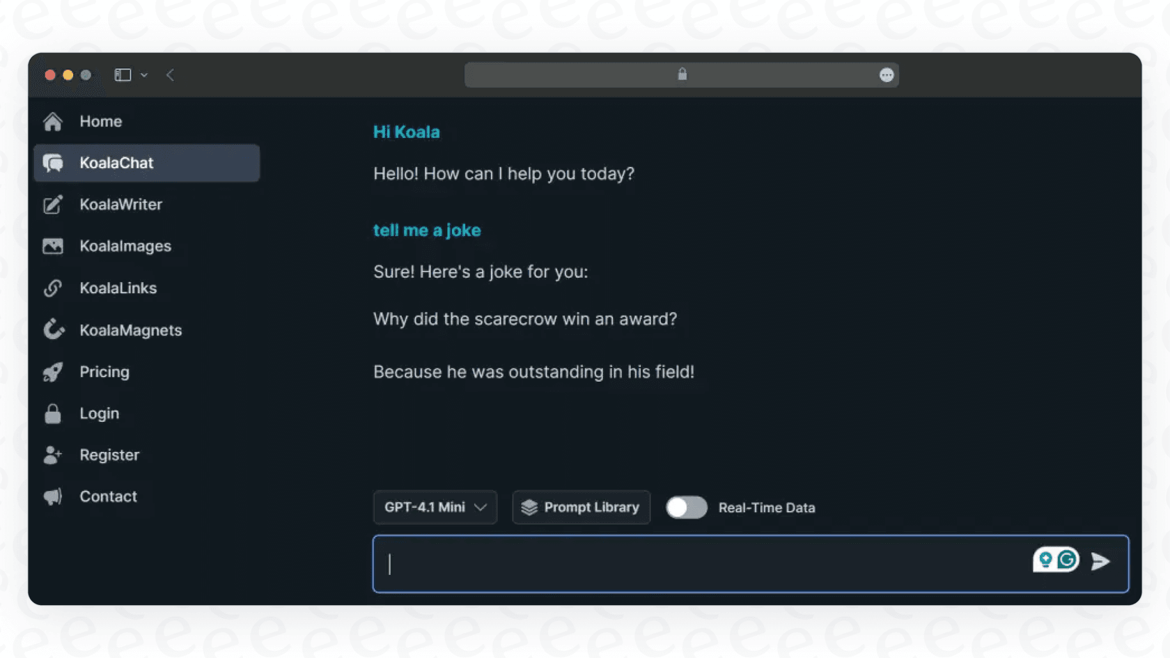 Graphic showing an intelligent AI chatbot interacting with a customer.