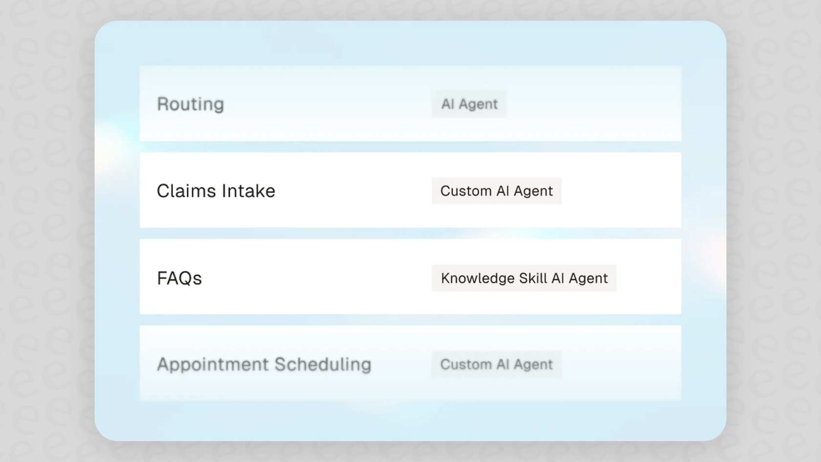 Parloa’s centralized orchestration feature of managing AI agents.