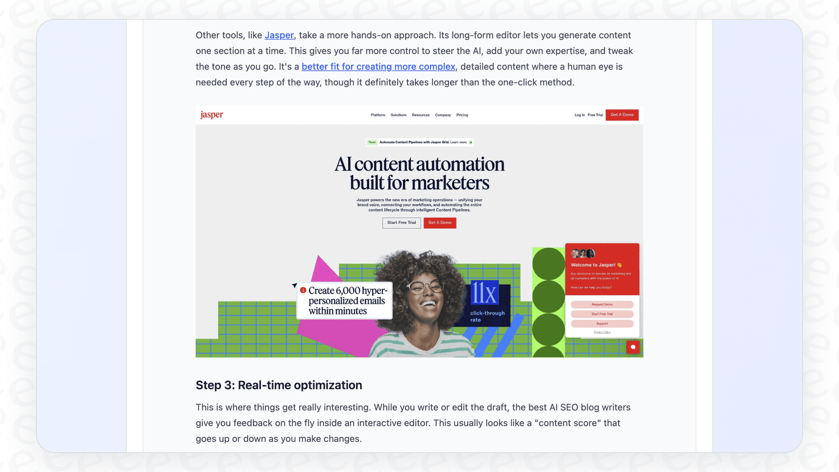 The eesel AI Blog Writer generates a complete content package, including titles, meta descriptions, and social media posts, in a single click.