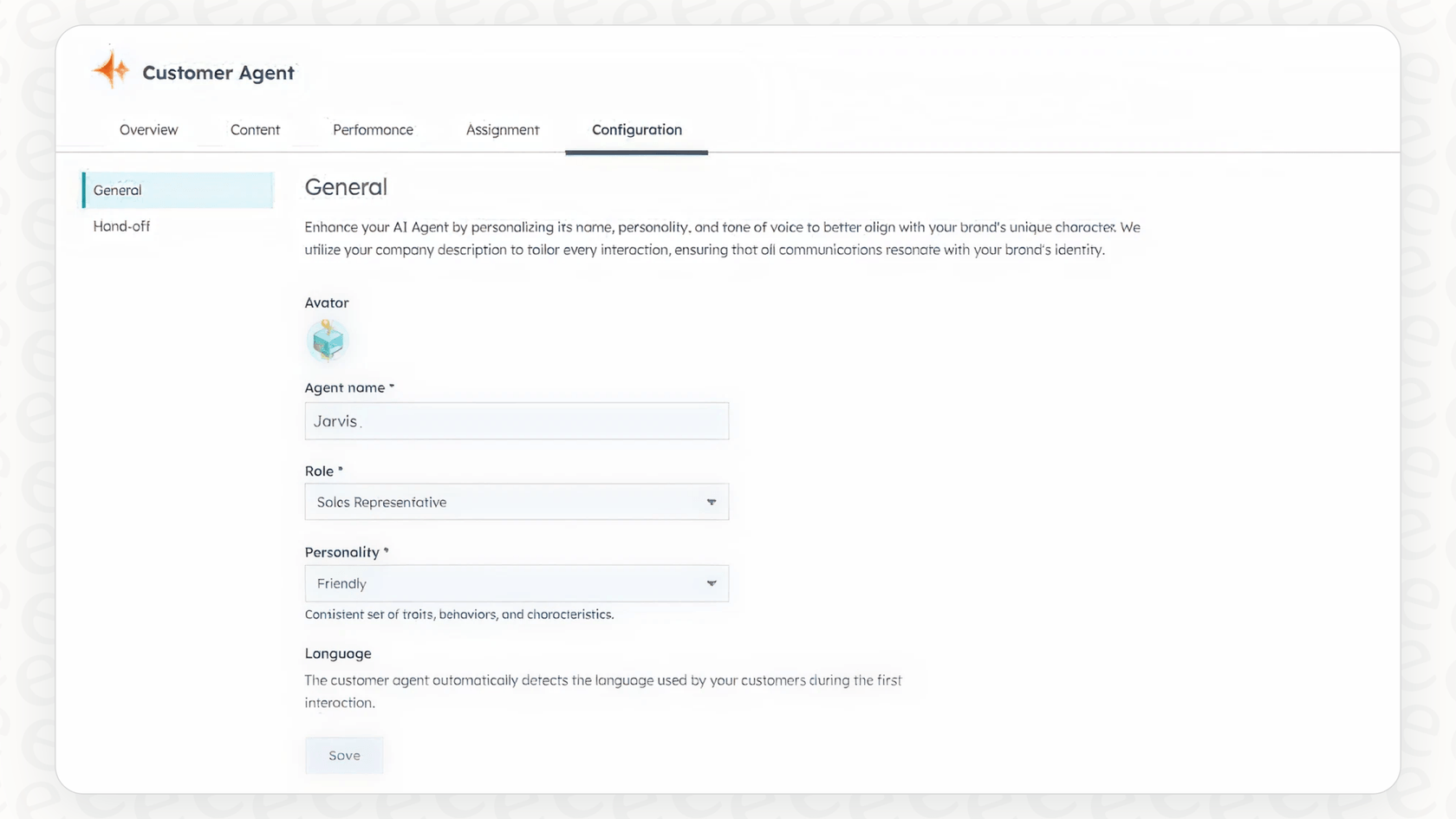 eesel AI agent configuration interface