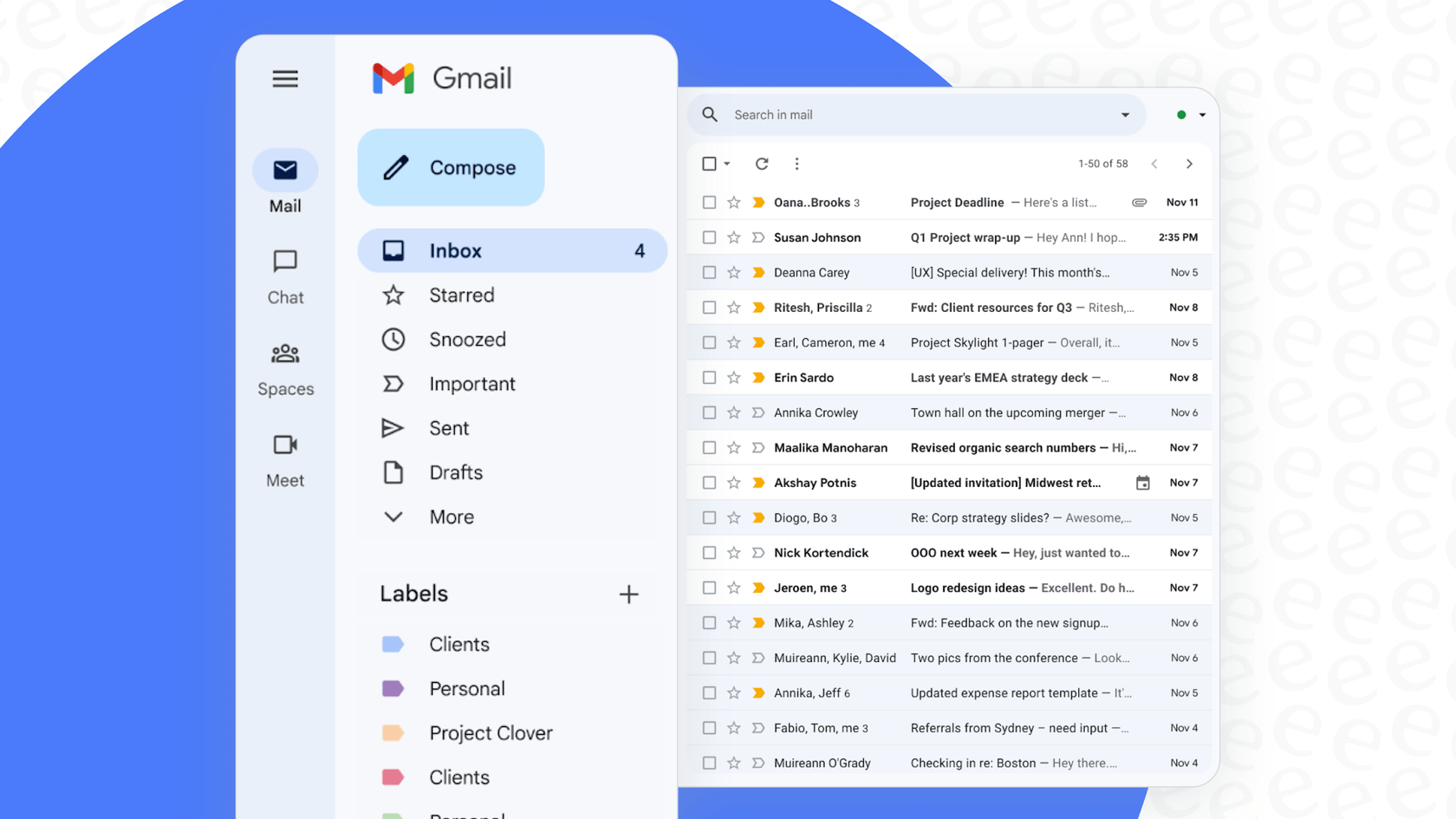 Screenshot of Gmail