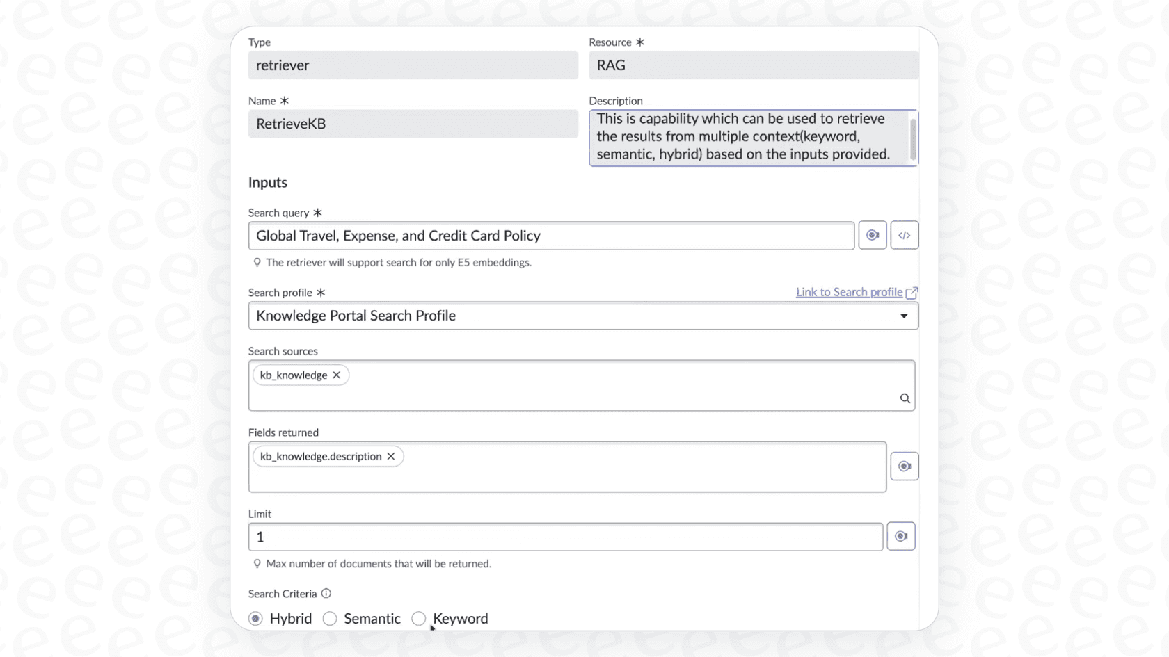 A view of the Indexed Source settings in the ServiceNow AI Search Catalog, highlighting the manual process to enable searching on specific fields.