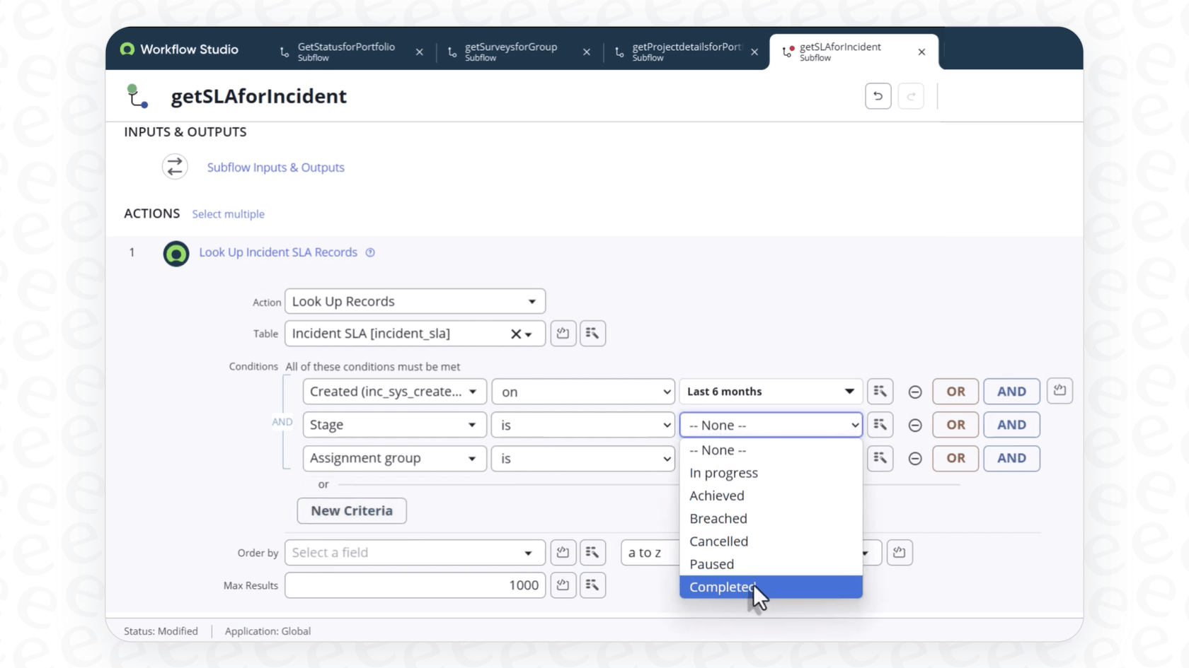 Setting up ServiceNow AI Agent Actions.
