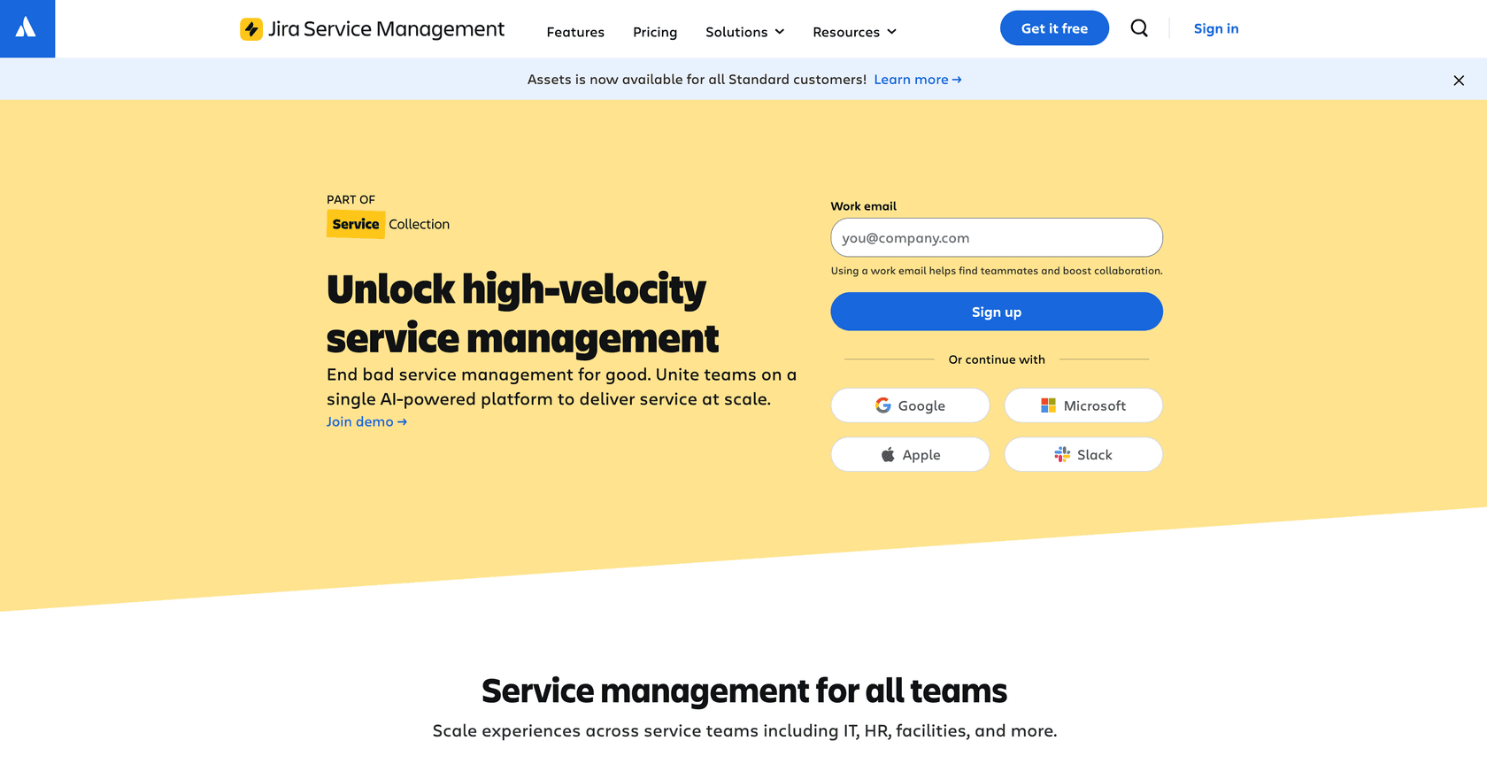Jira Service Management dashboard