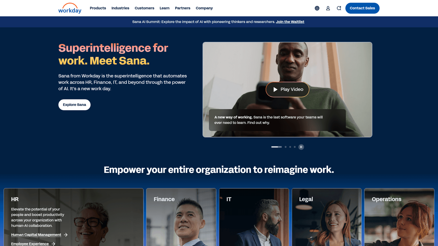 Workday-Startseite