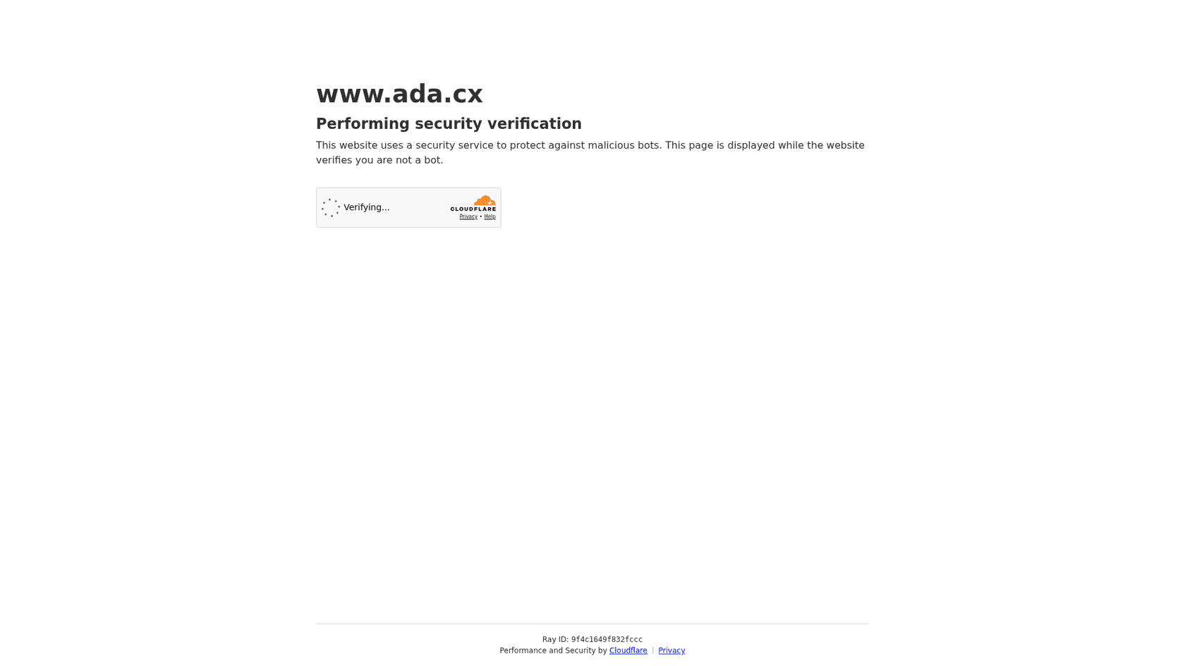 Ada CX platform homepage