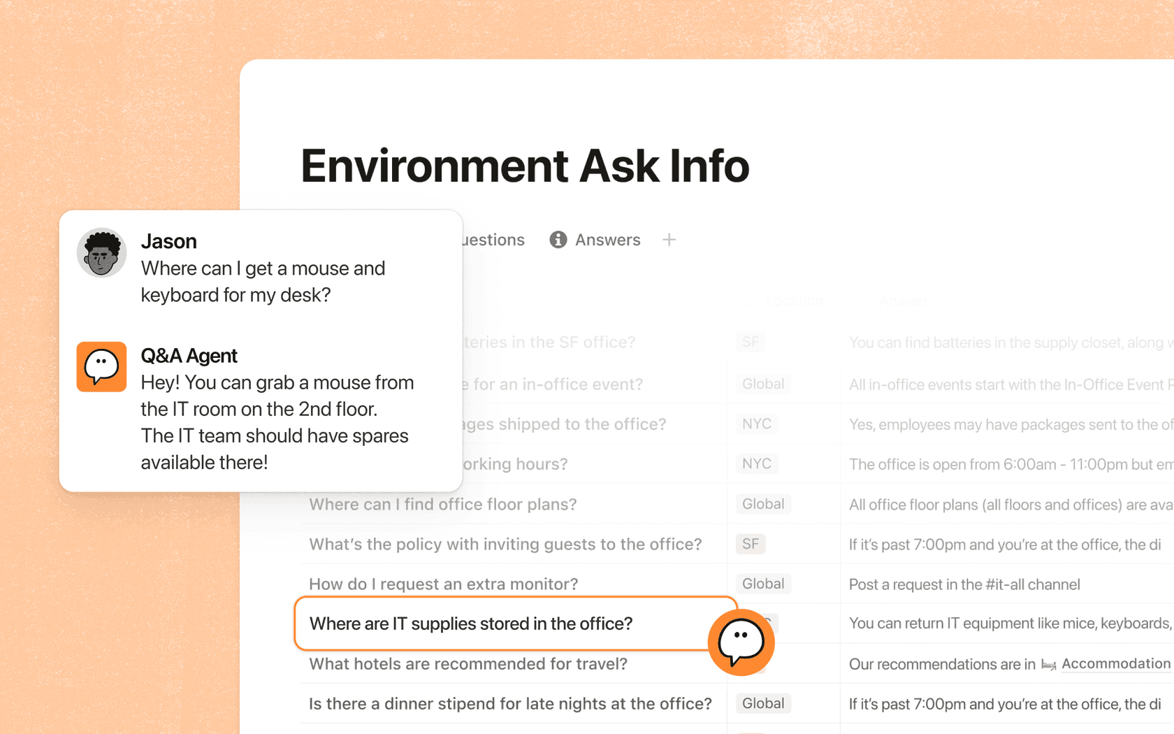 Interfaz del Personal Agent de Notion con panel de chat y skills