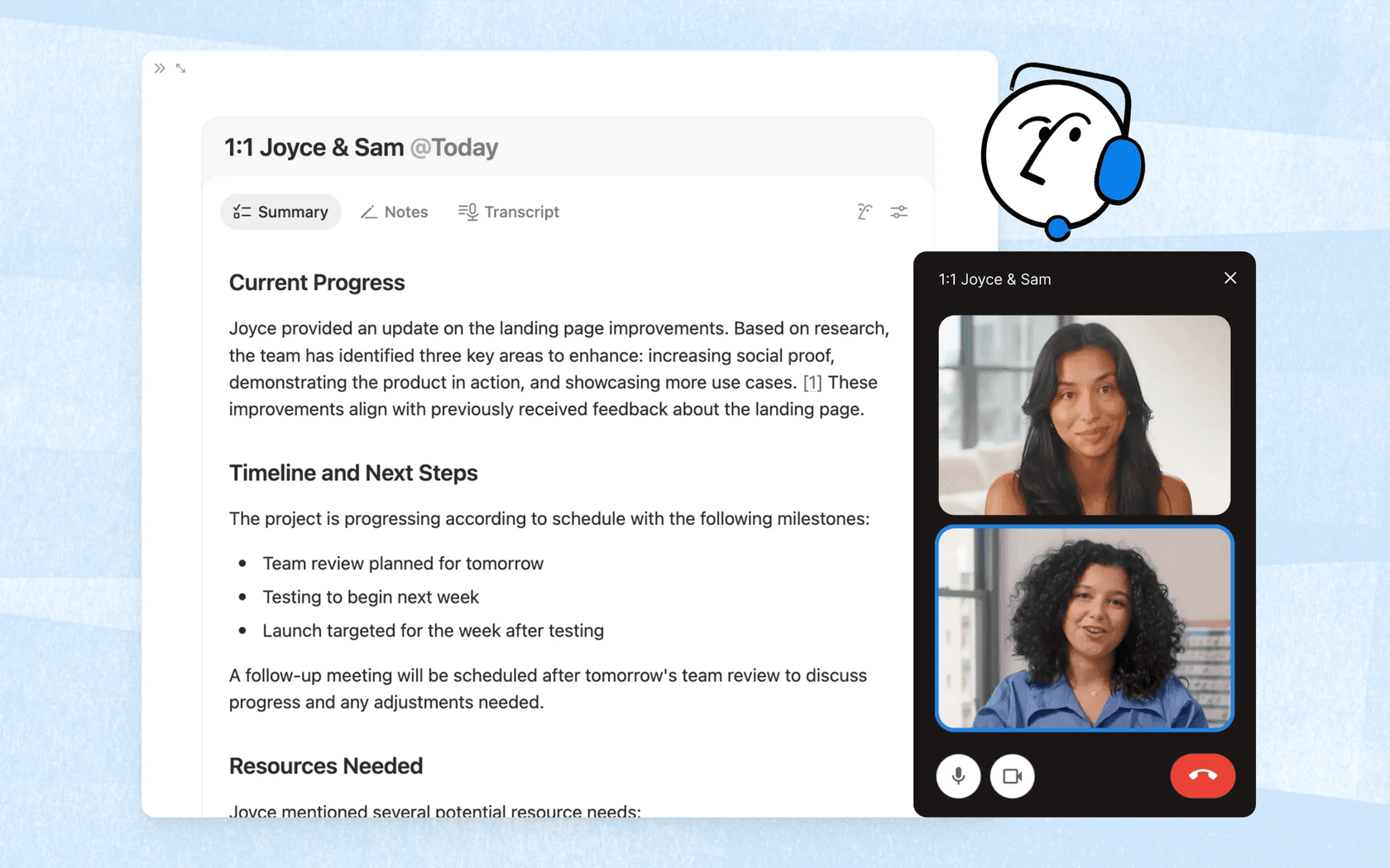 AI Meeting Notes – Perfect meeting memory | Notion