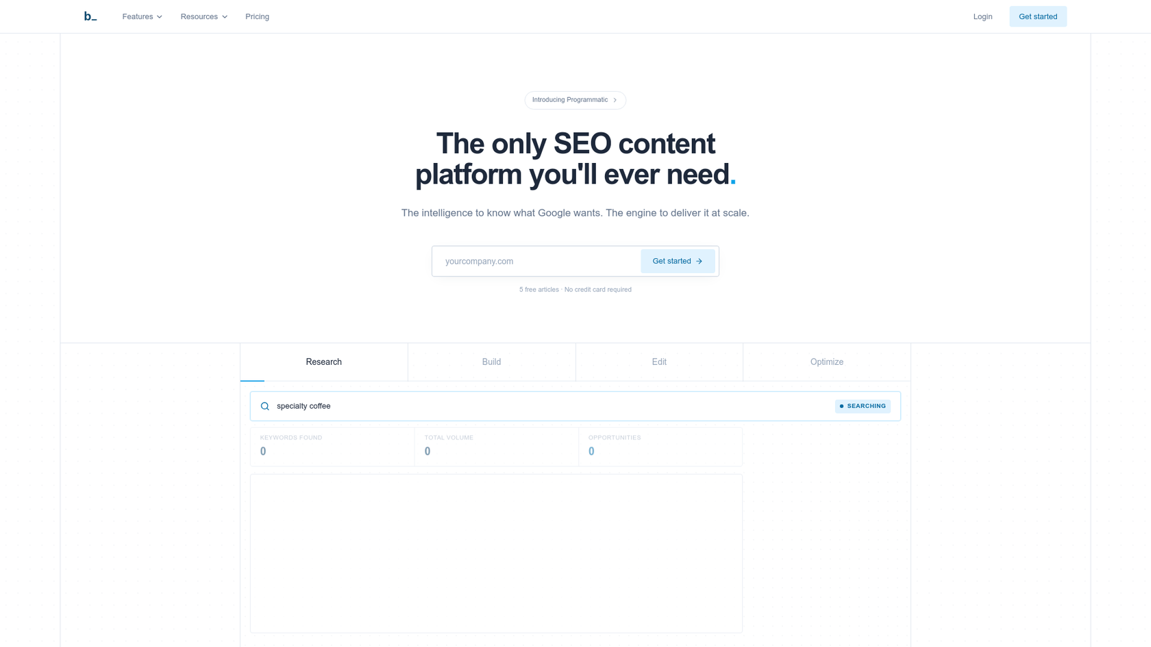A screenshot of the Byword homepage, an alternative AI blog writer for financial advisors.