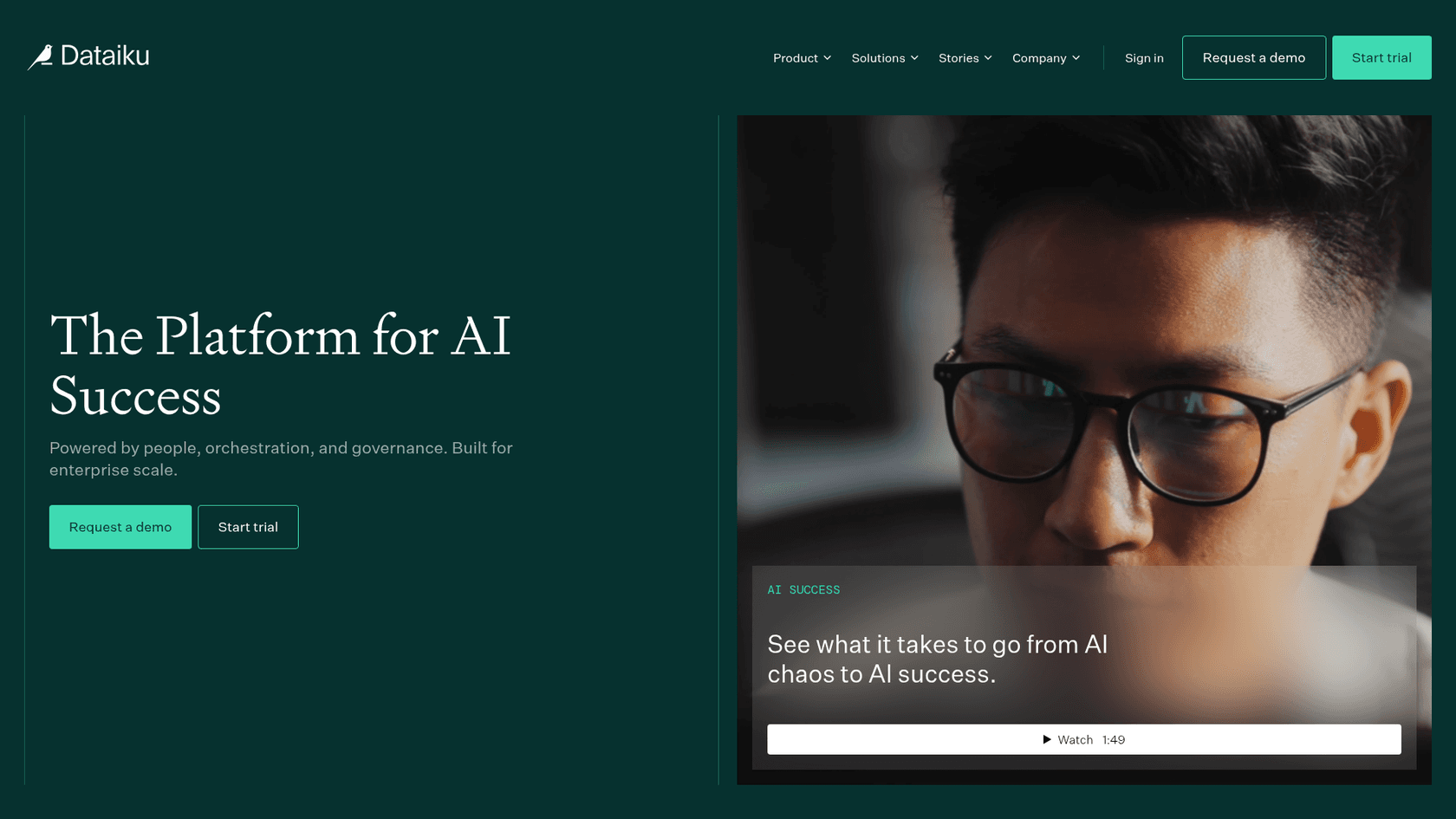 Dataiku AI platform for enterprise machine learning