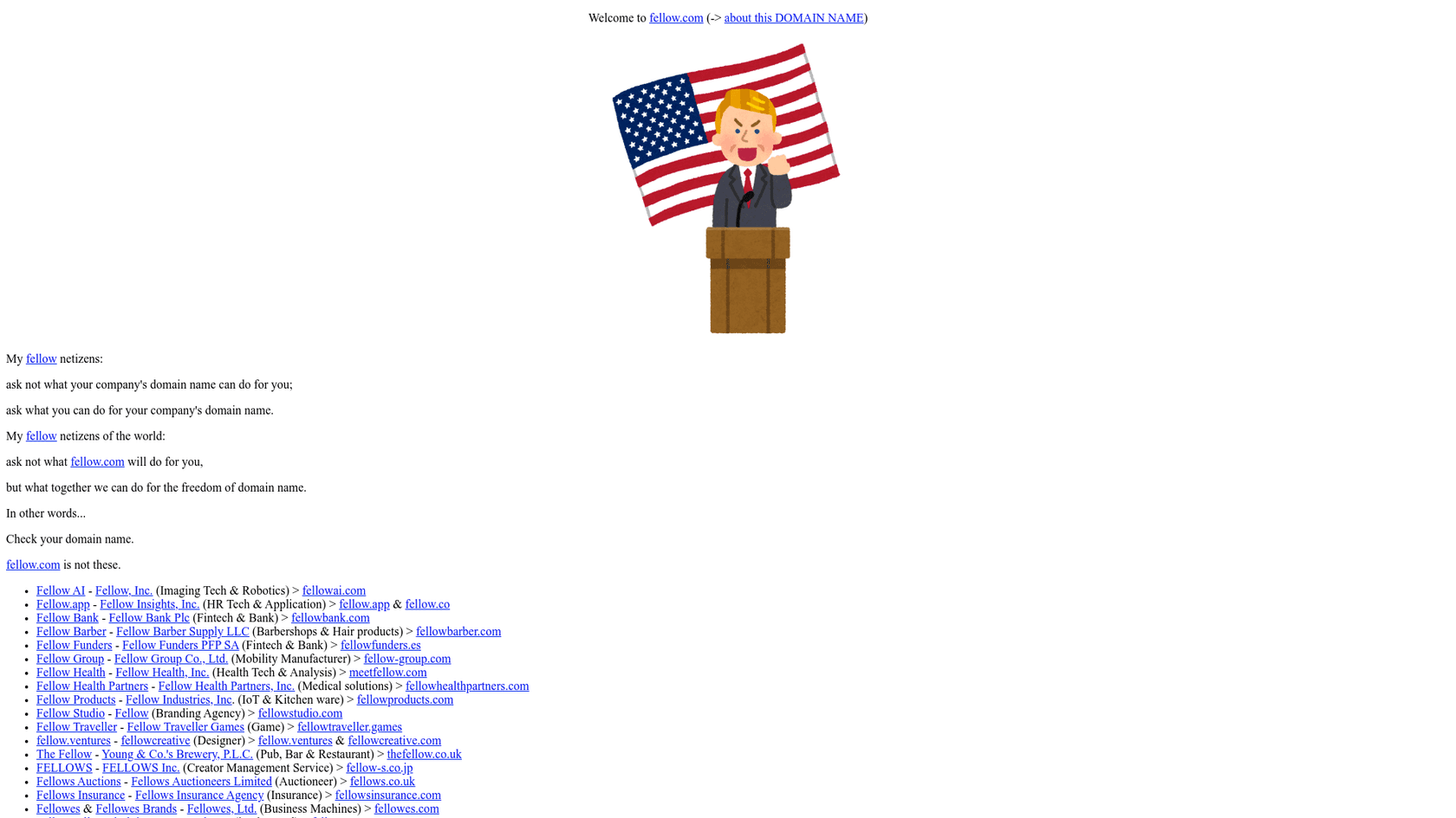 A screenshot of Fellow's landing page.