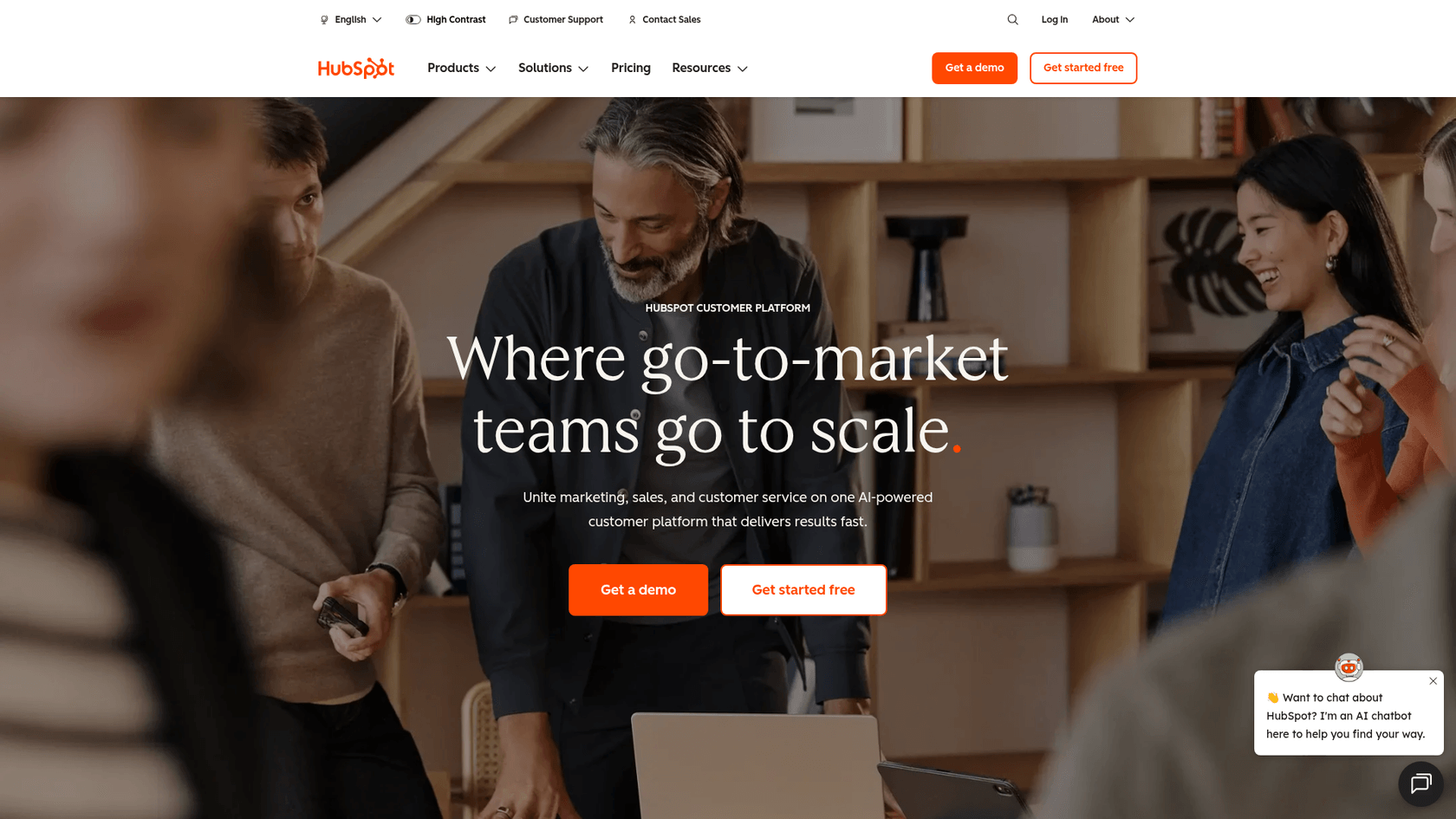 HubSpot Breeze landing page