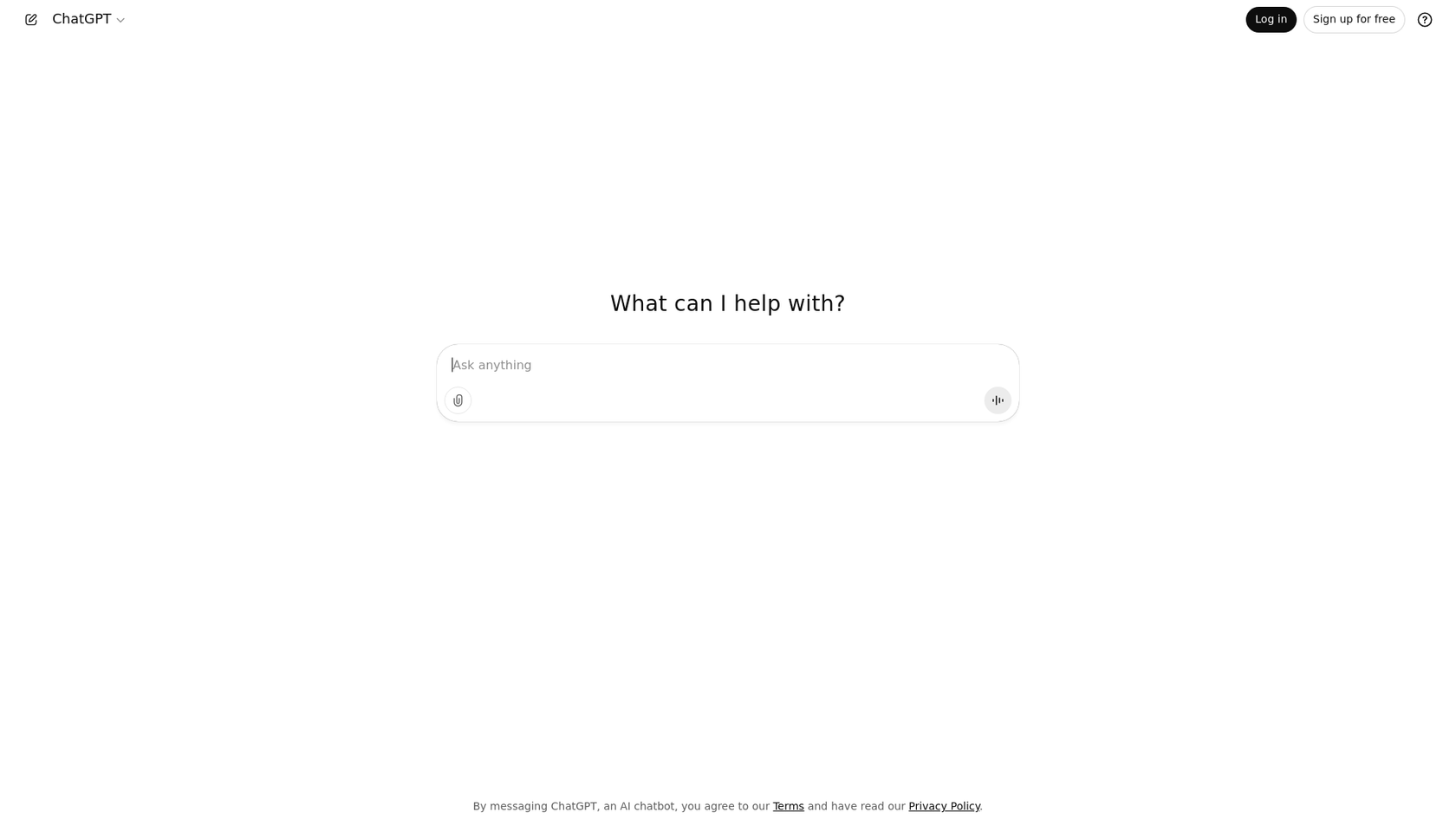 OpenAIのChatGPTのメインランディングページ。ChatGPT vs Grammarlyの議論における主要なツール。