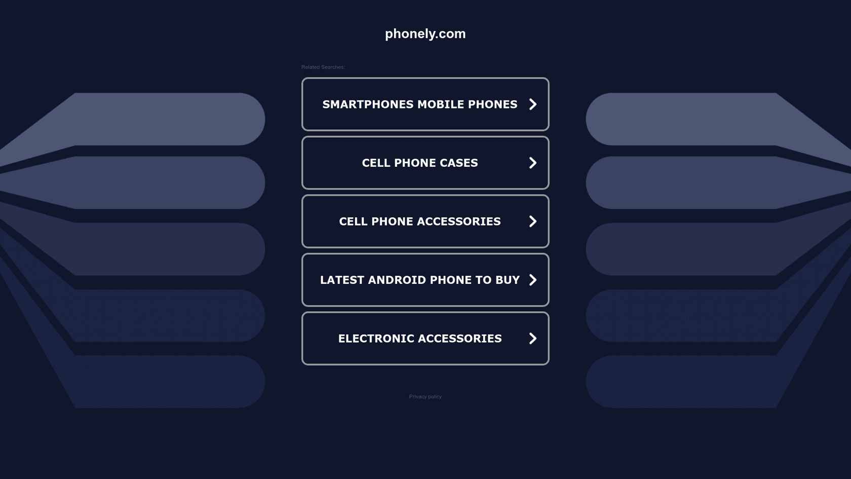 Página de inicio de Phonely que muestra las capacidades de respuesta telefónica con IA para el sector inmobiliario.