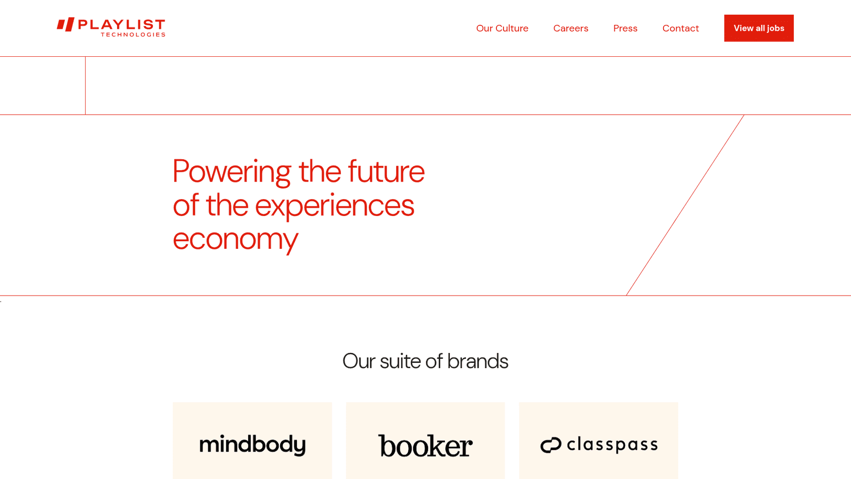 Playlist landing page