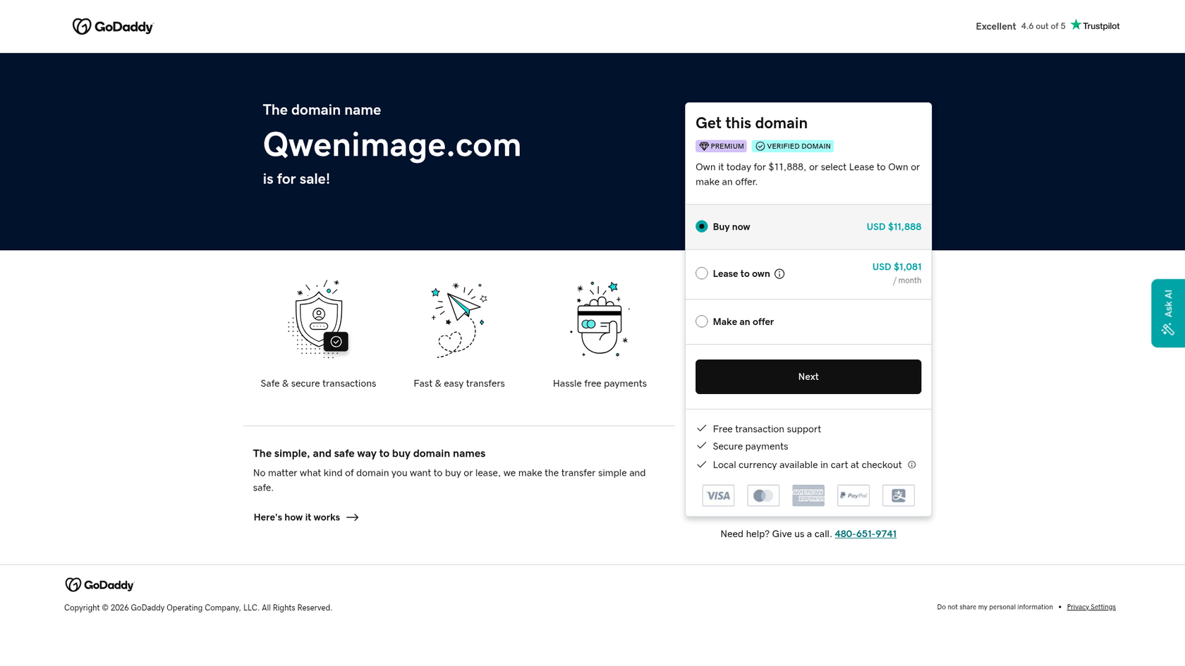 A screenshot of Qwen Image's landing page.