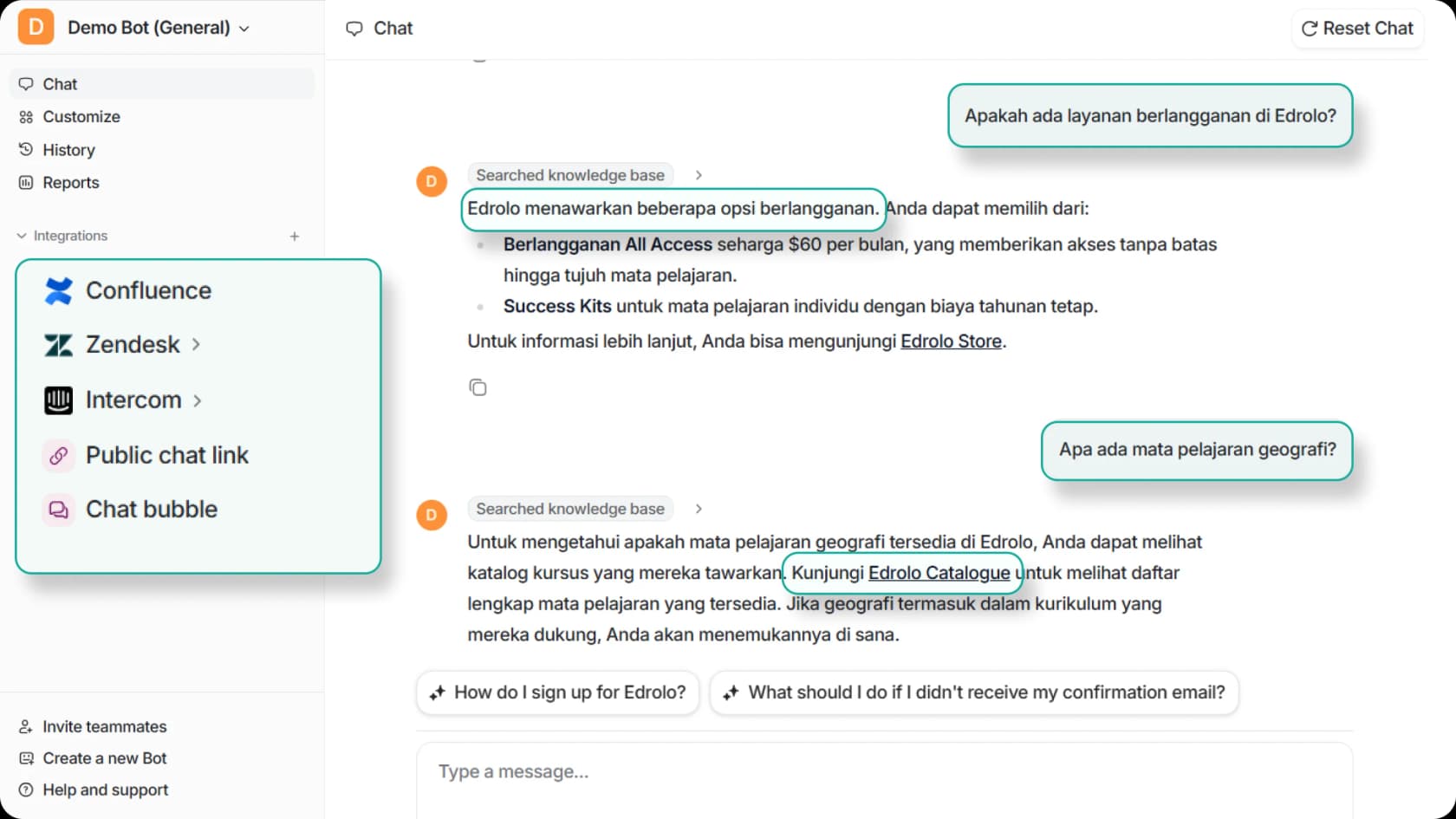 eesel has over 100 supported languages.