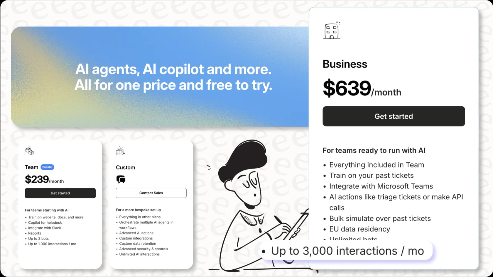 eesel AI's pricing model.