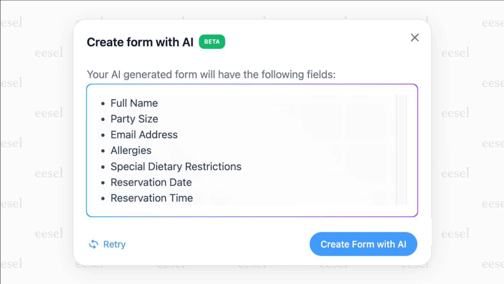 Formidable Forms using AI to suggest help articles as a visitor fills in a support form.