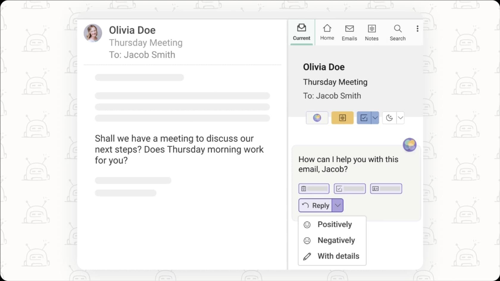 Assistant email IA automatisant des tâches comme les emails de suivi.