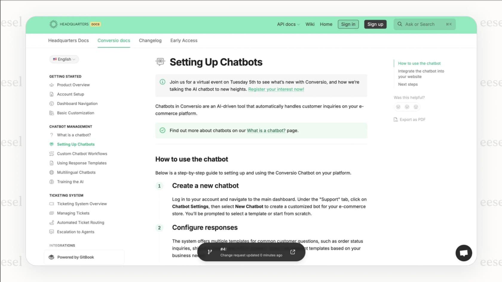 A screenshot of the GitBook editor, highlighting the user-friendly interface and markdown support as part of a detailed GitBook review.