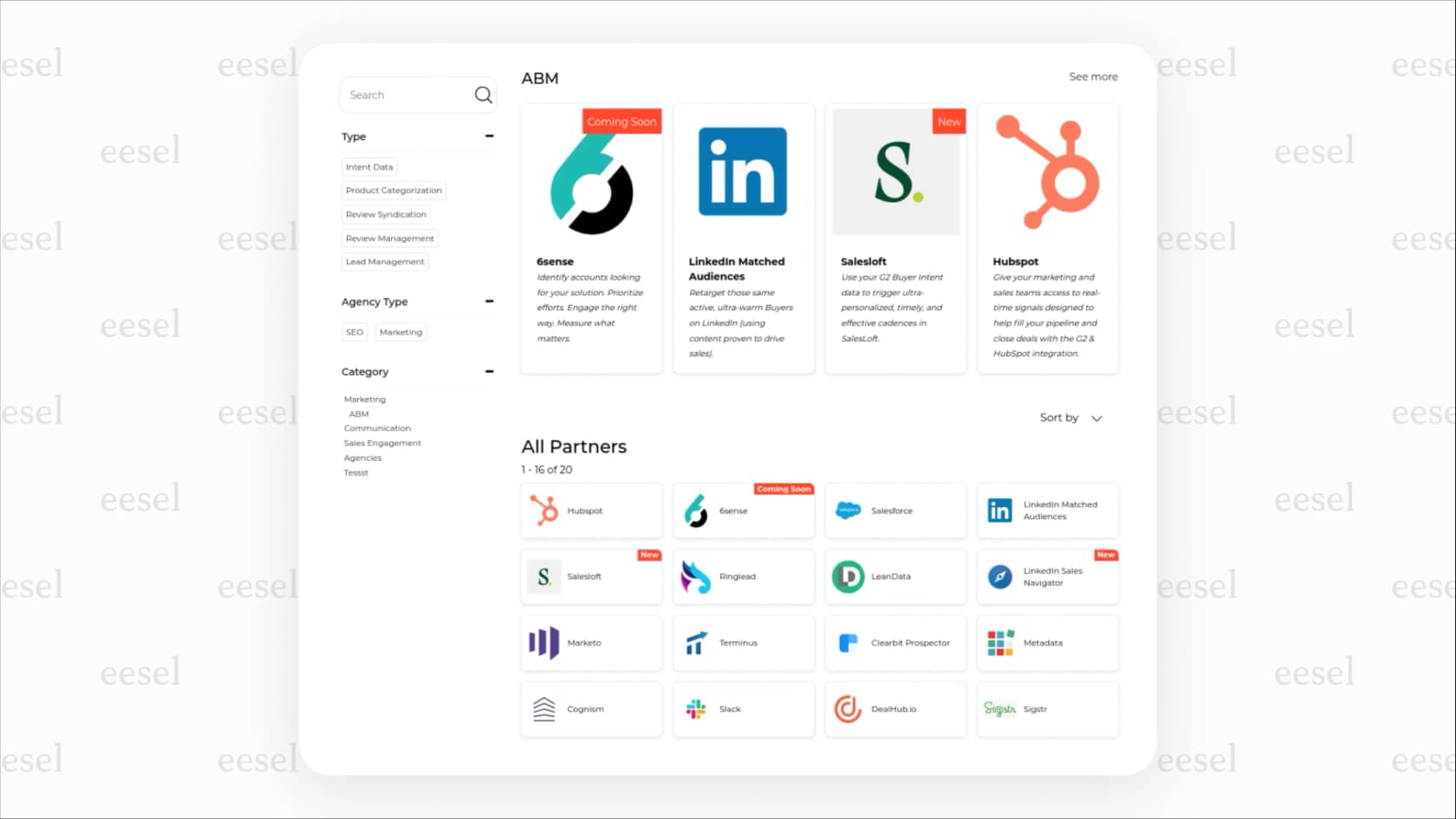 Une vue de la plateforme PartnerStack où les utilisateurs peuvent parcourir et rejoindre de nombreux meilleurs programmes de partenariat SaaS à partir d'un seul tableau de bord.