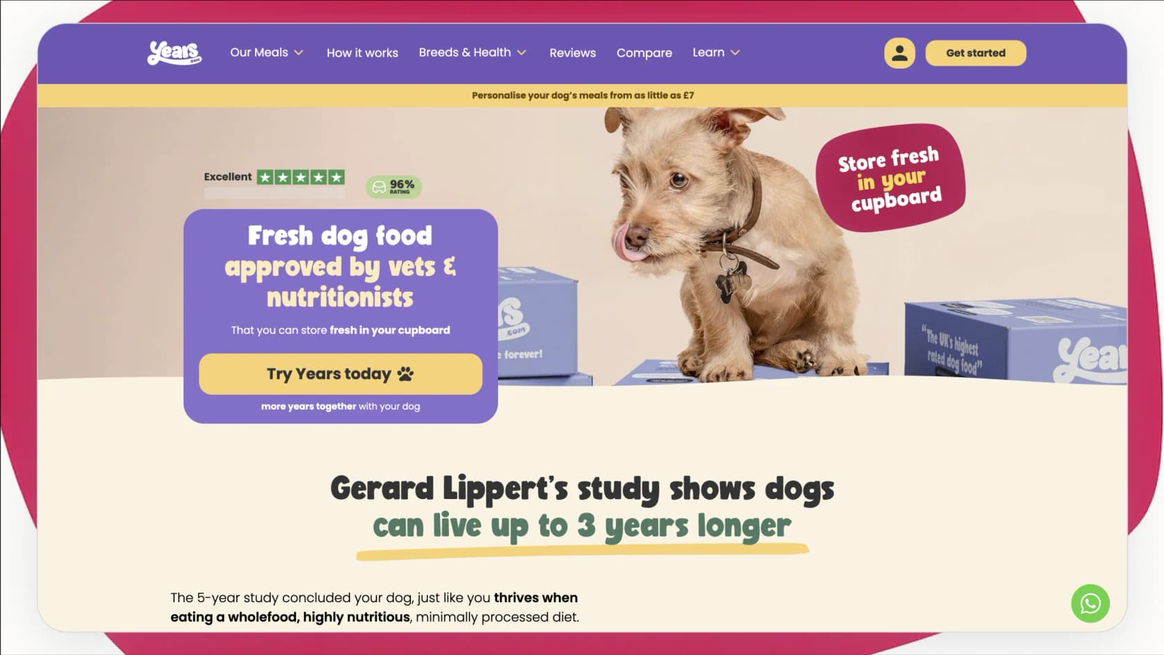 Screenshot of Years