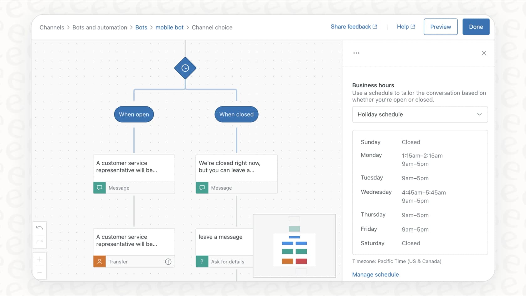 A view of the Zendesk interface for creating and managing automated workflows, a key part of the Zendesk email integration.