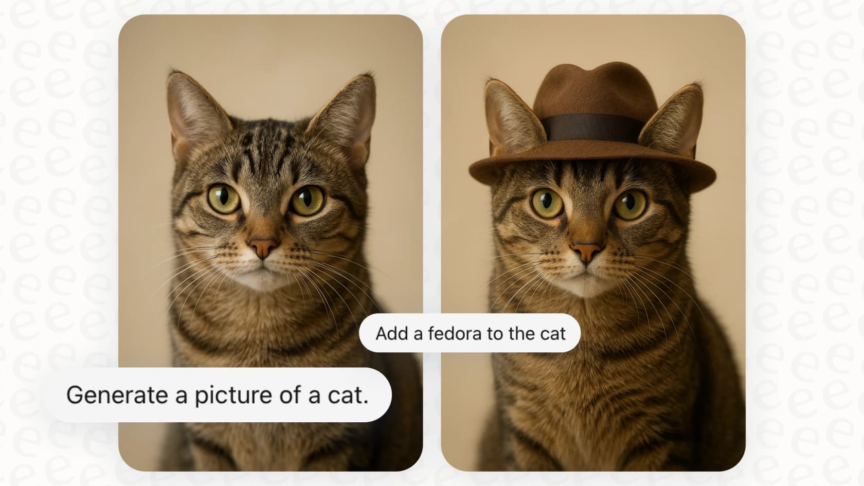 A demonstration of the conversational editing feature in OpenAI image generation, allowing users to refine images through dialogue.