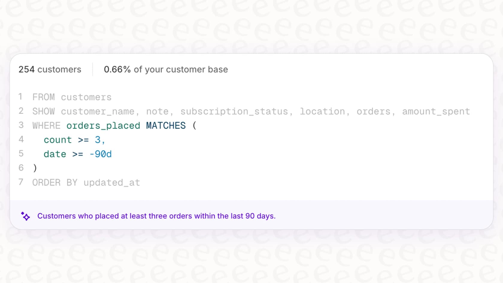 Screenshot of Magic makes customer segments clearer by providing automatic plain-language descriptions of each group you create.