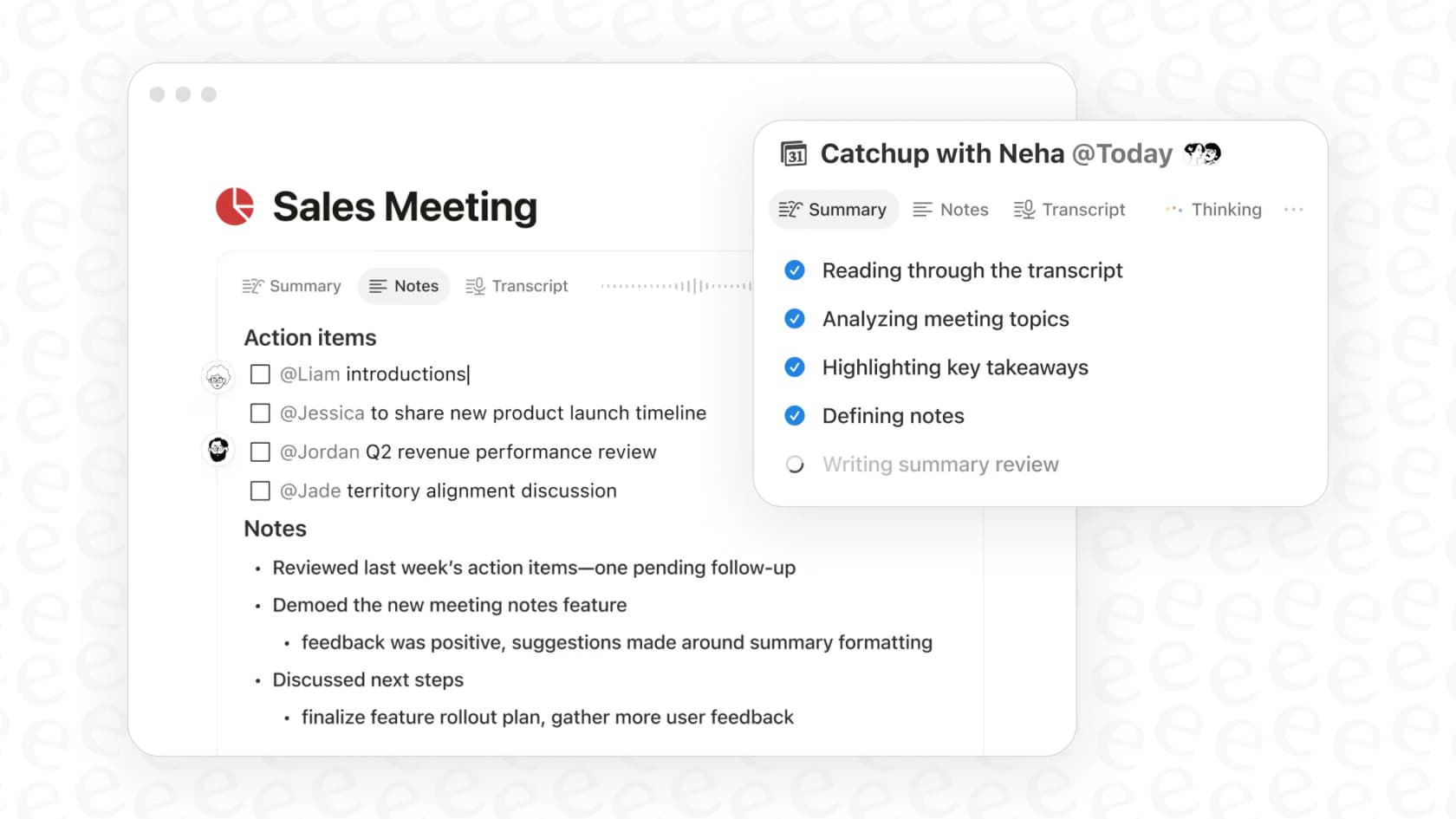 A screenshot demonstrating how the Notion AI Summarize Content tool can turn disorganized notes into a clear to-do list.