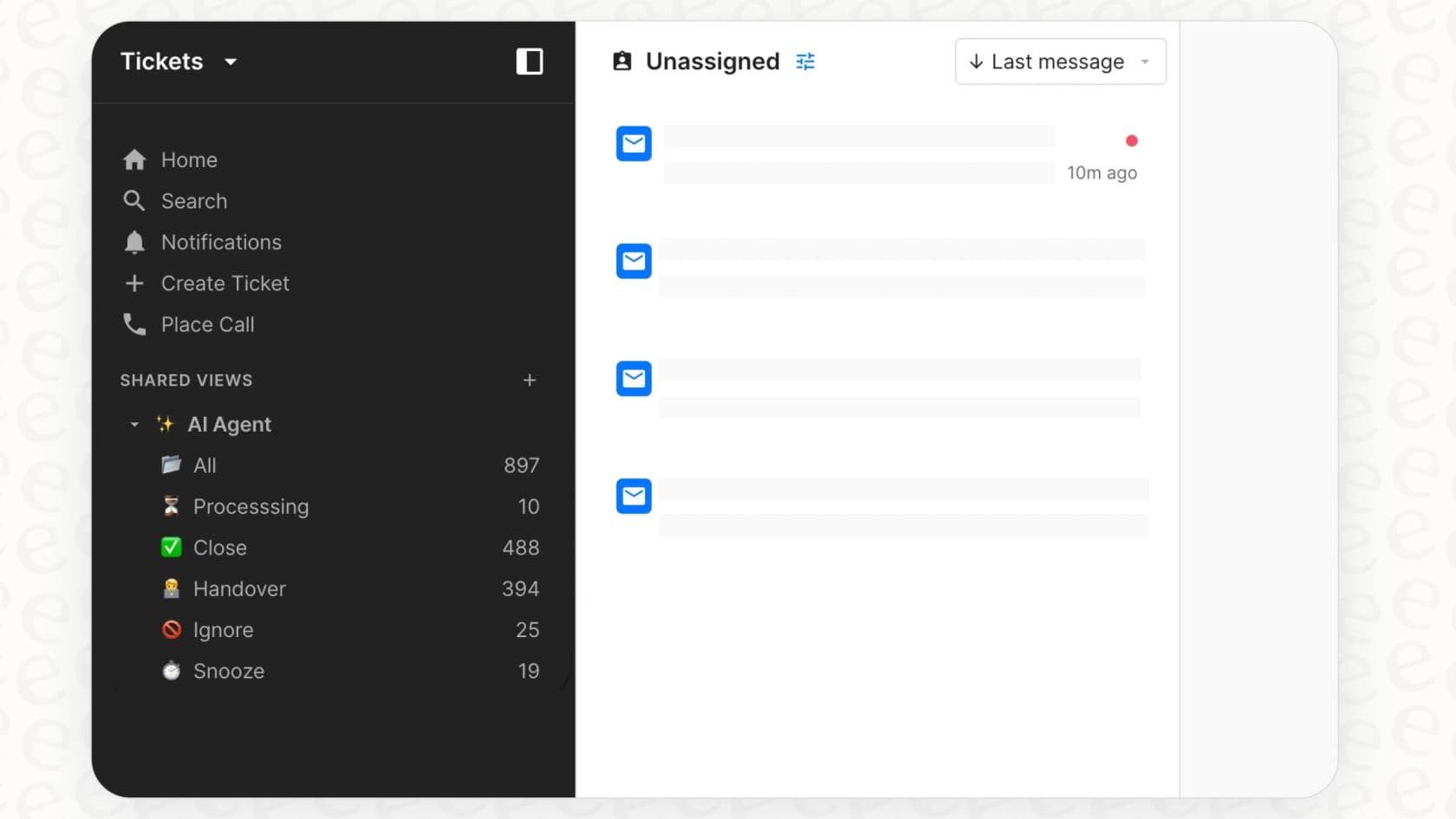 An image of the Gorgias interface demonstrating how to set up a dedicated view for high-priority tickets.