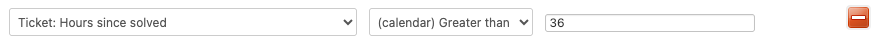 Configuration de l'automatisation montrant la condition de calendrier pour les tickets